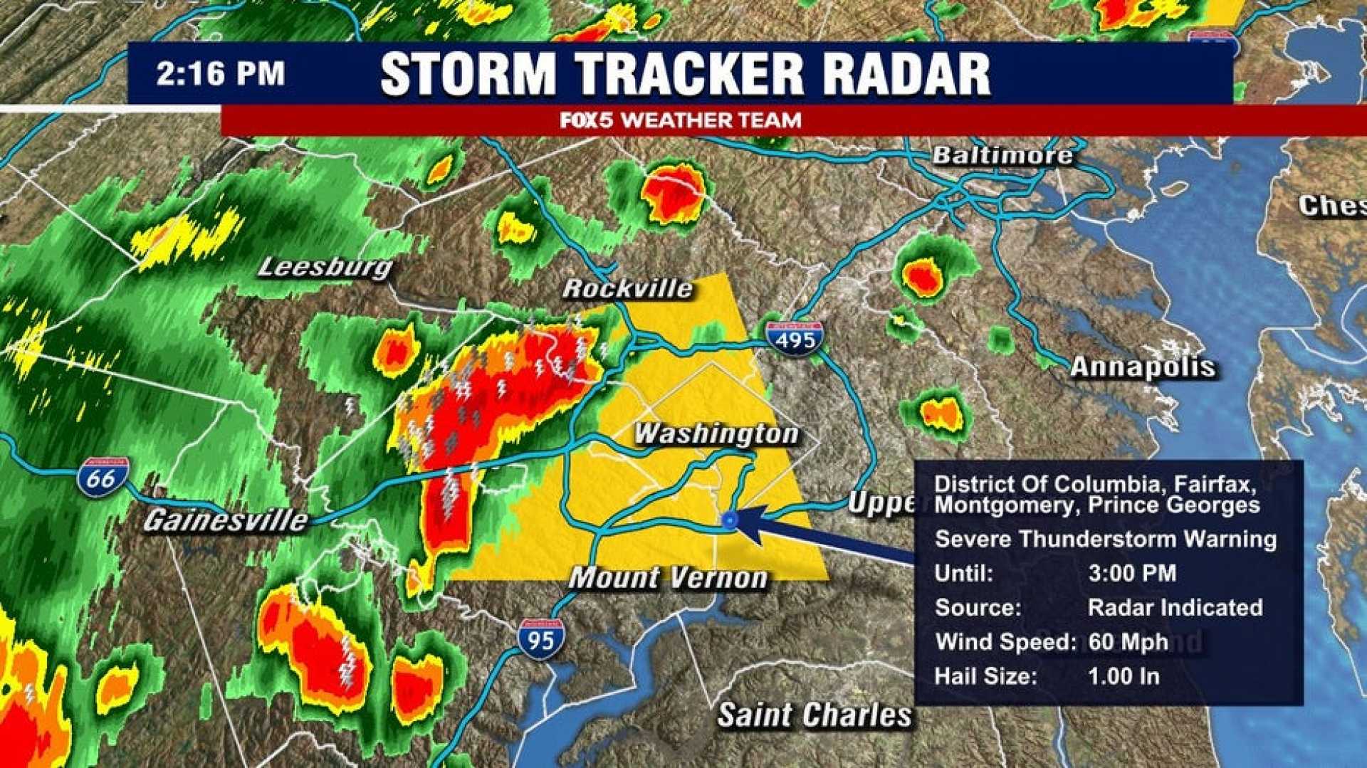 Washington D.c. Thunderstorms Weather Forecast