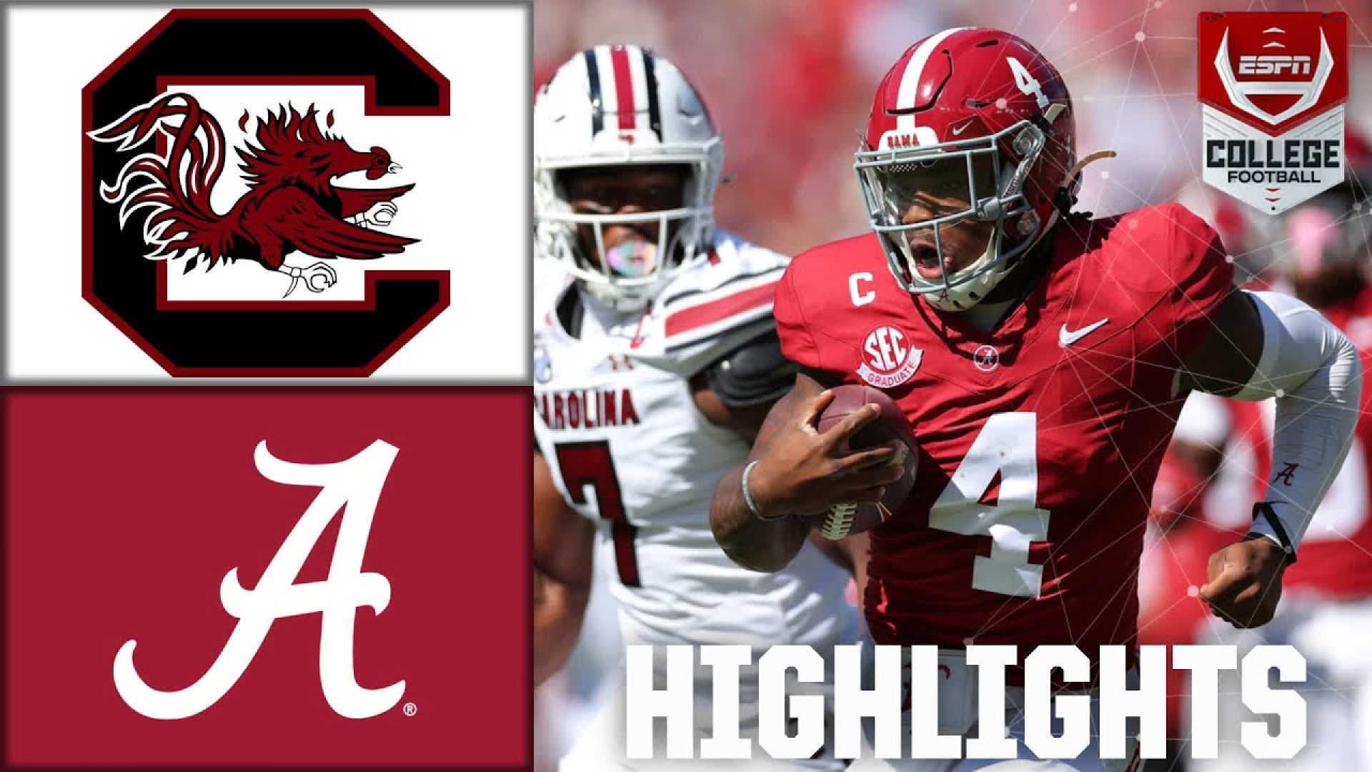 Alabama Vs South Carolina College Football