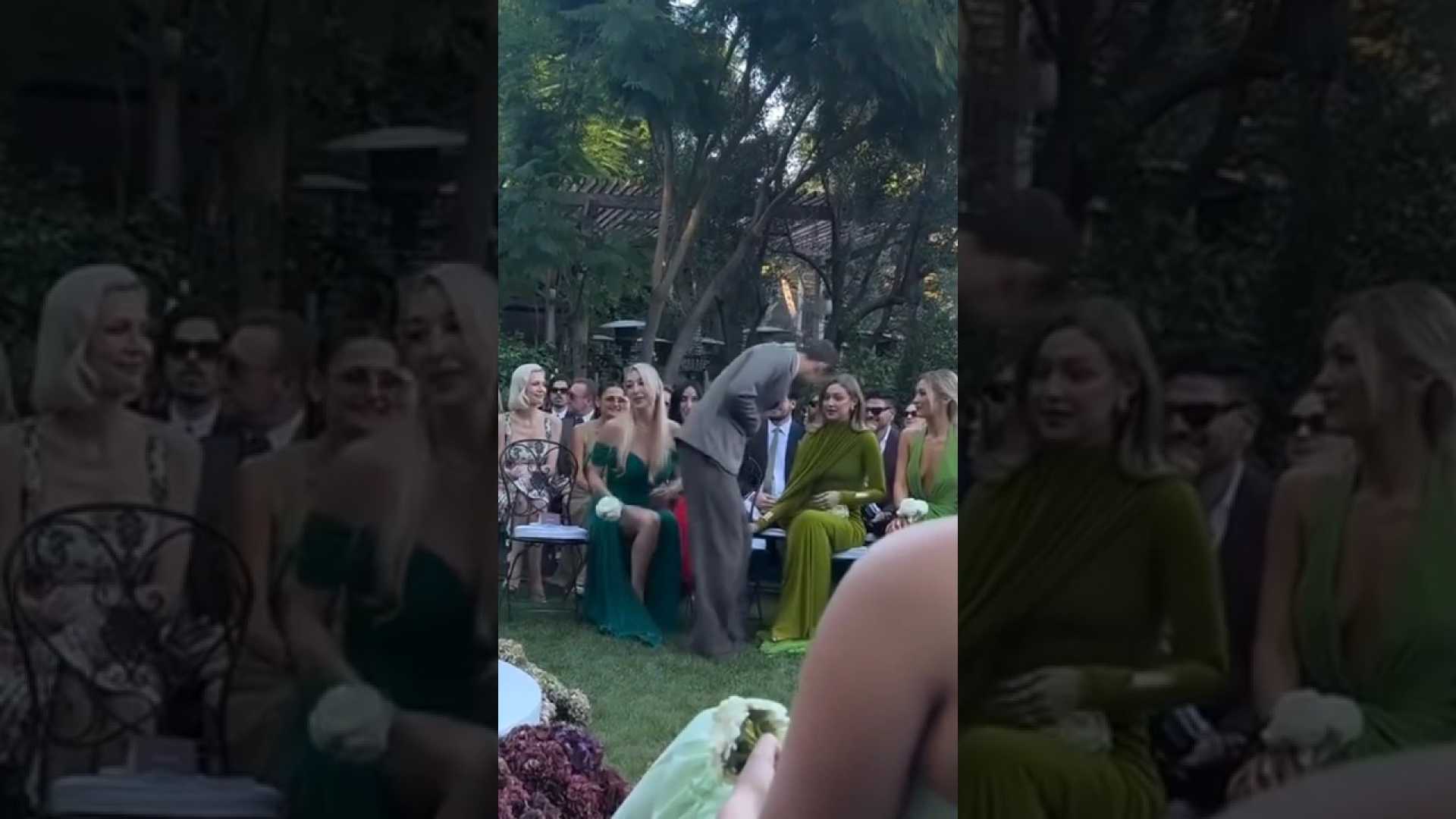 Alana Hadid Wedding Backyard Ceremony