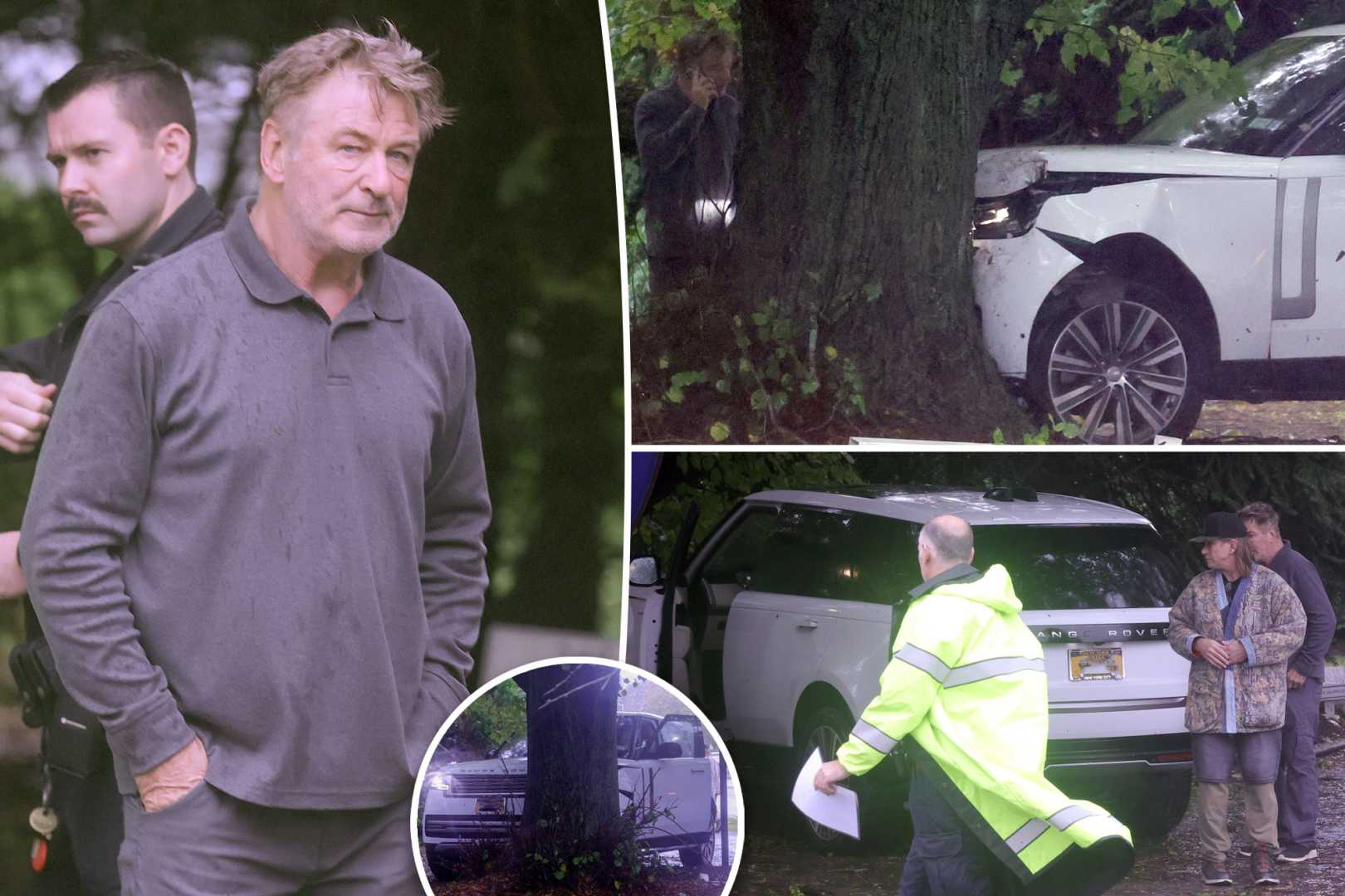 Alec Baldwin Car Crash Hamptons