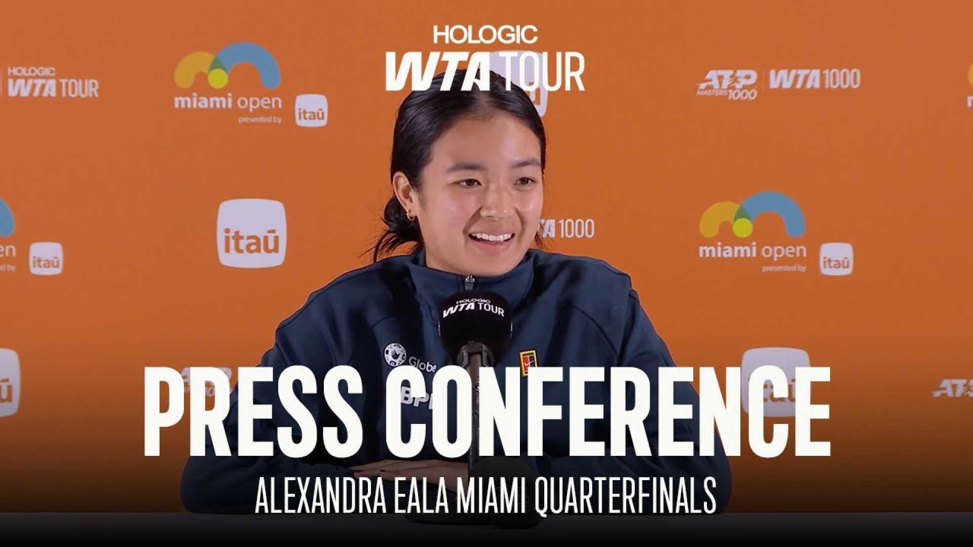 Alex Eala Tennis Match Press Conference
