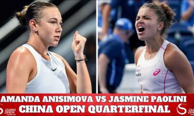 Amanda Anisimova Jasmine Paolini Tennis Match