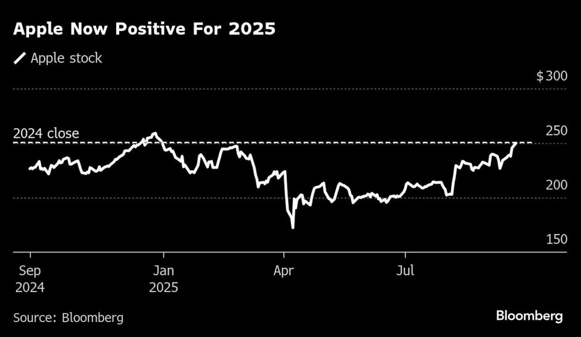 Apple Stock Market Record 2025