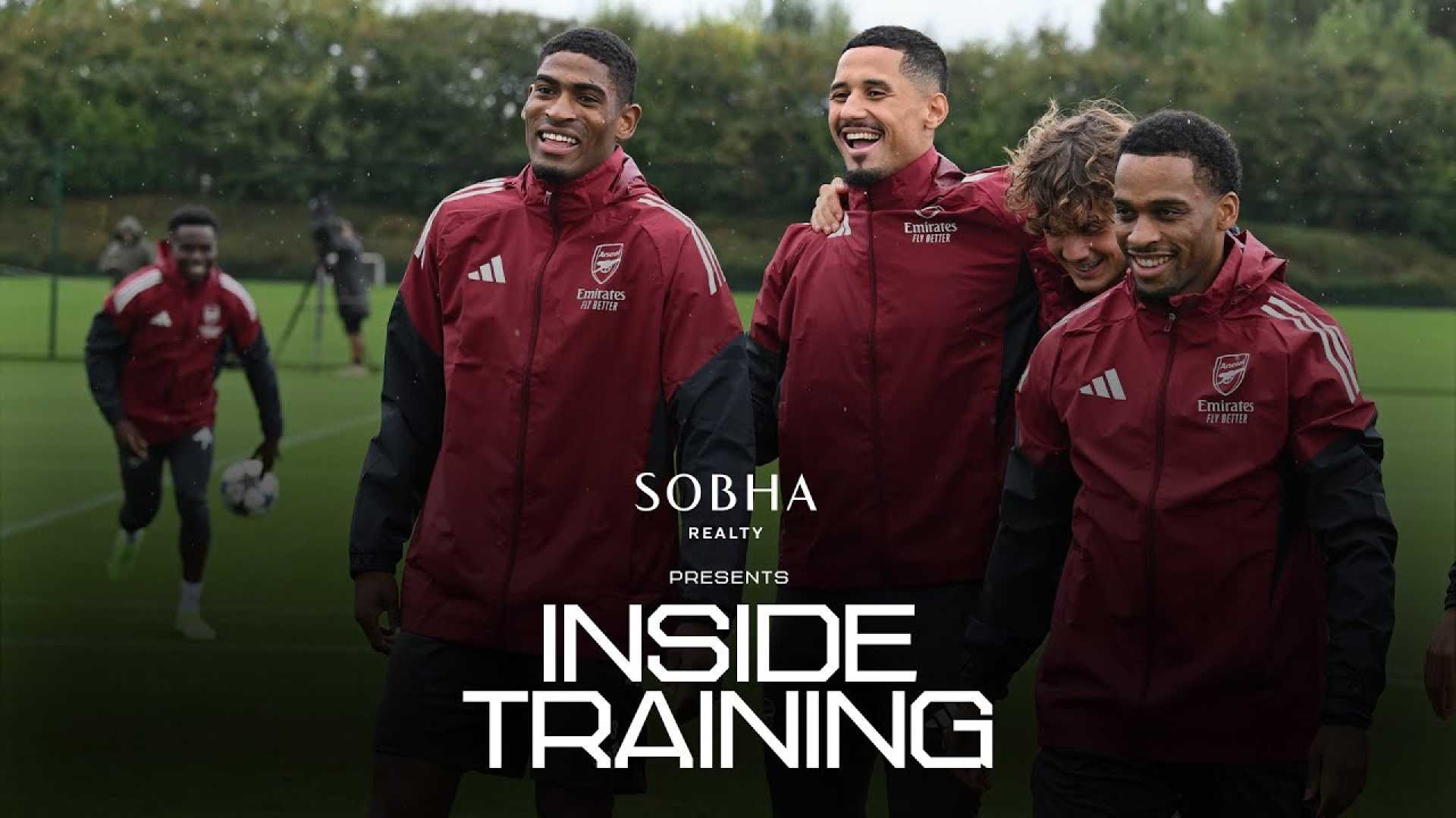 Arsenal Atletico Madrid Champions League Training