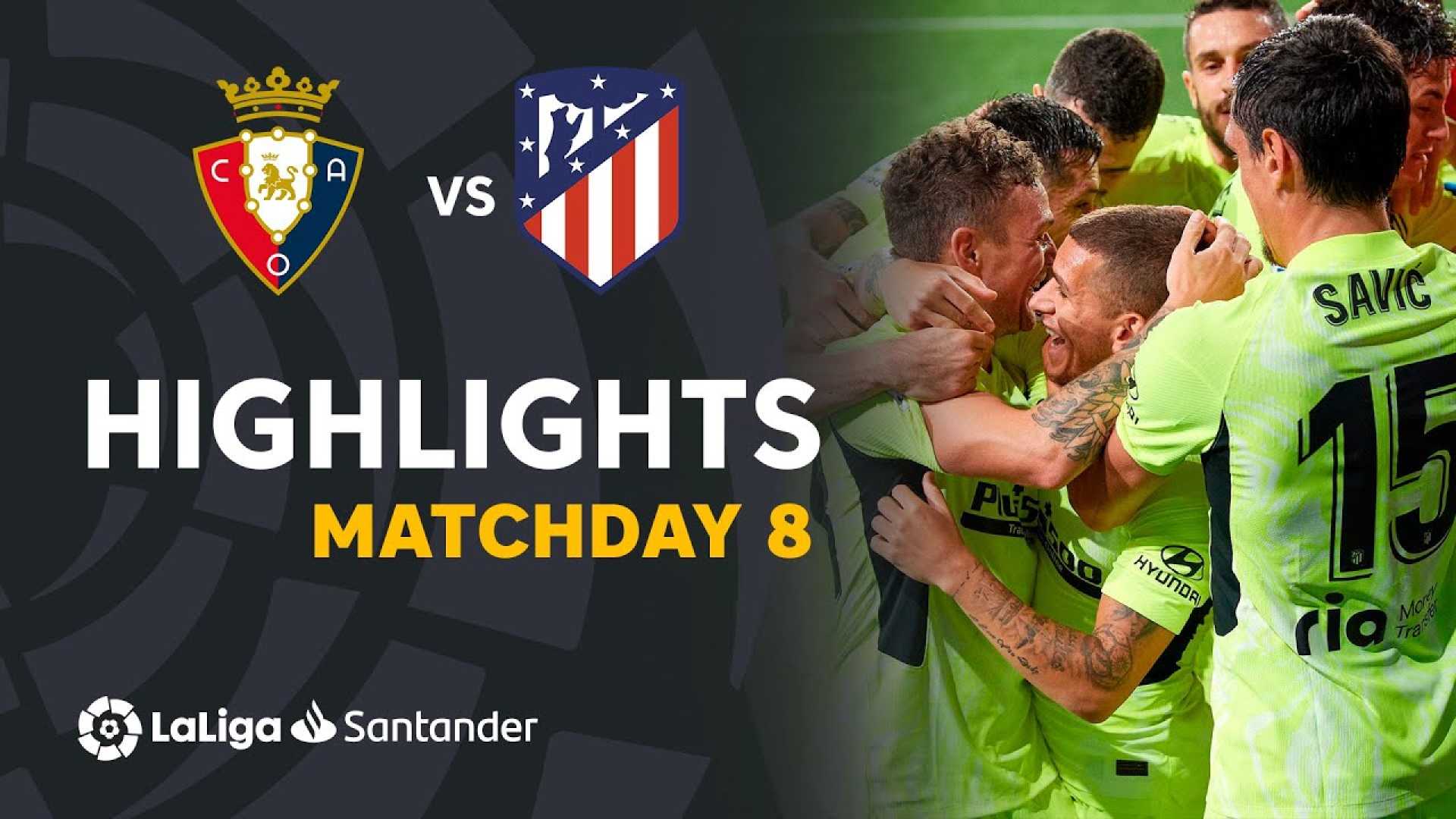 Atlético Madrid Osasuna Football Match