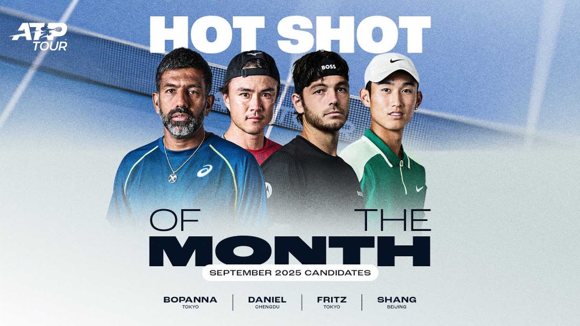 Atp Tour Hot Shot Of The Month Candidates
