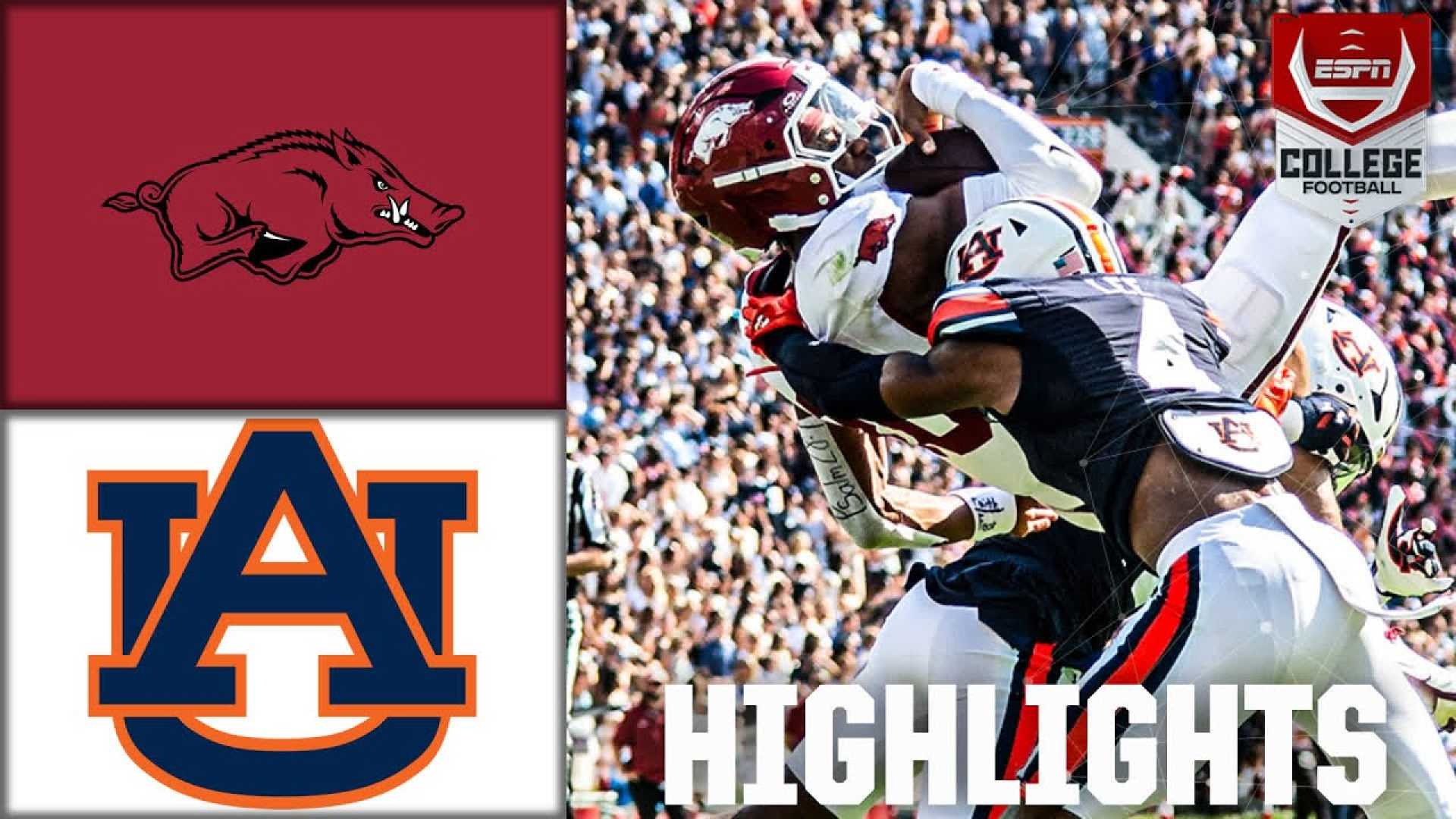 Auburn Tigers Vs Arkansas Razorbacks Football