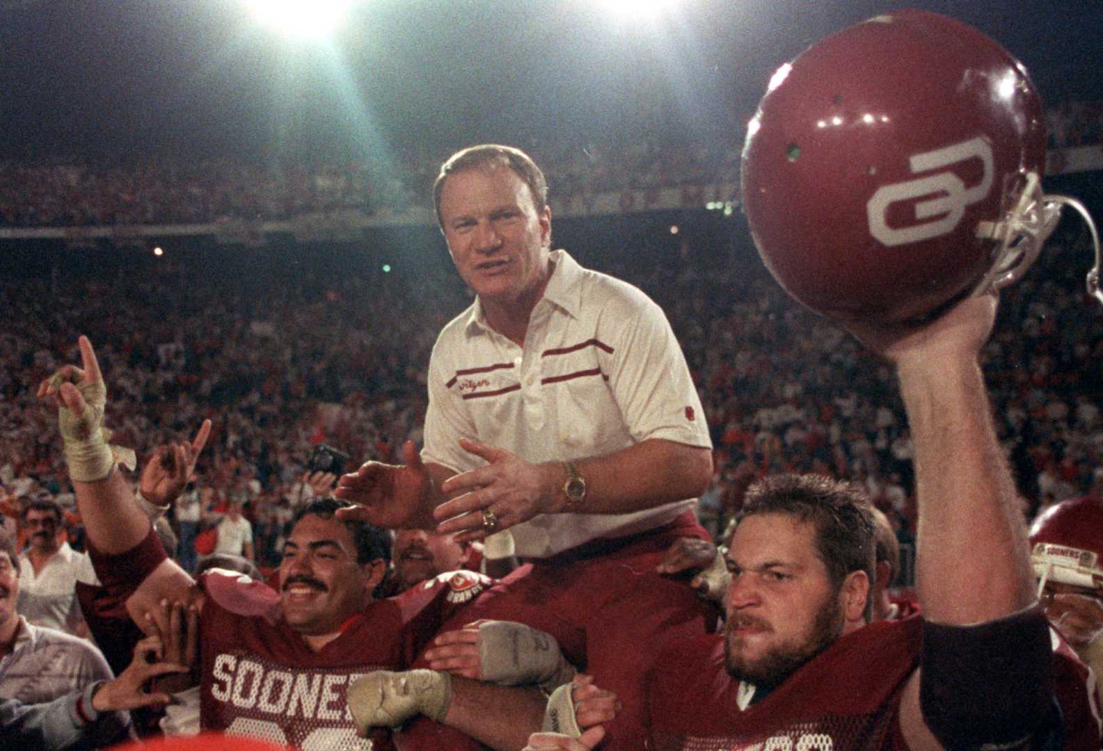 Barry Switzer Oklahoma National Championship Team