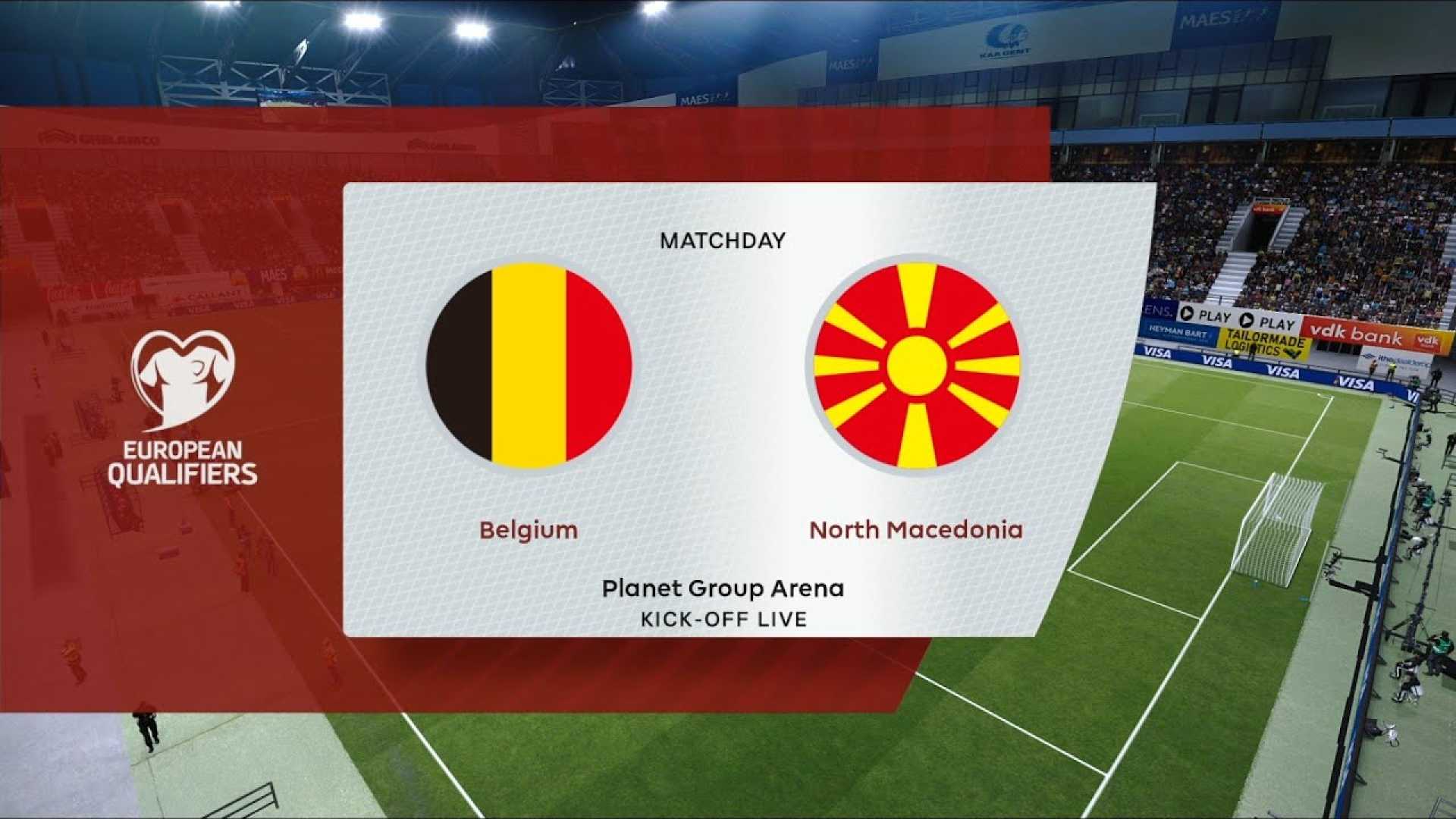 Belgium Vs North Macedonia World Cup Qualifier