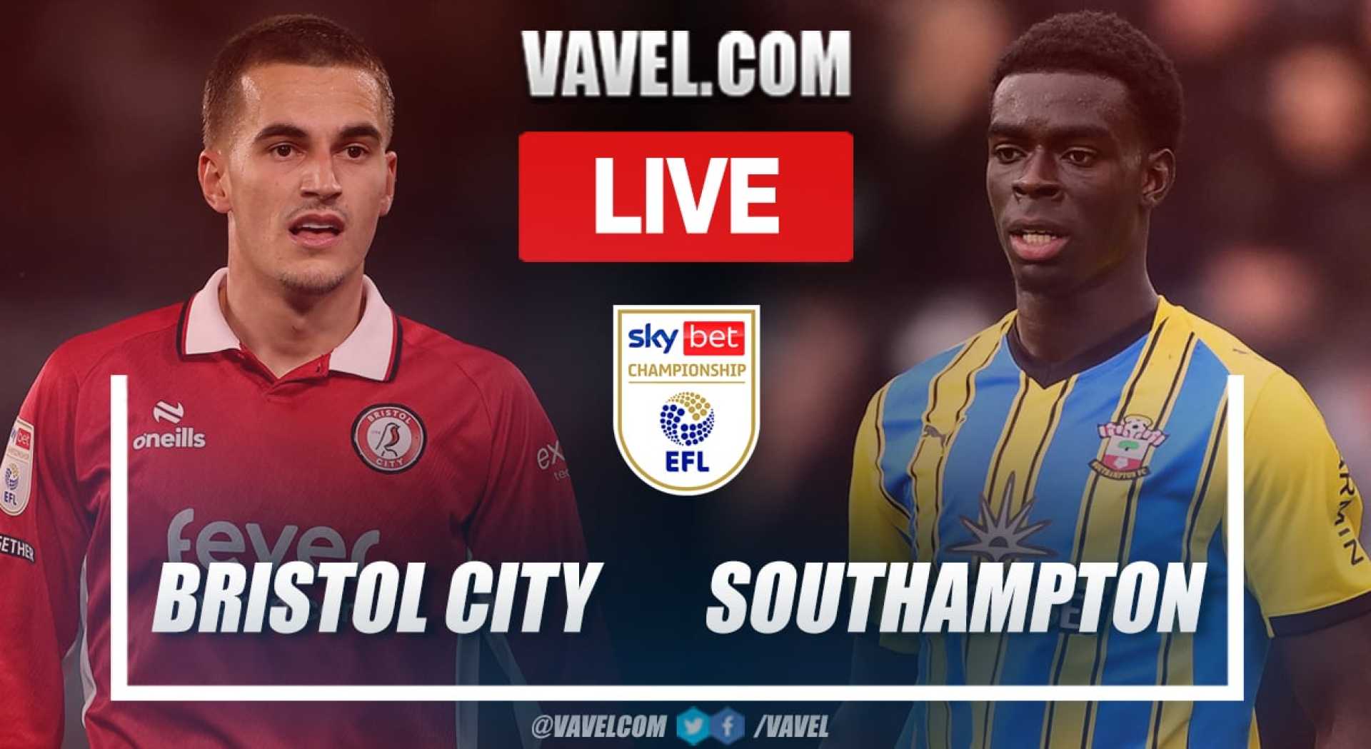 Bristol City Southampton Championship Match