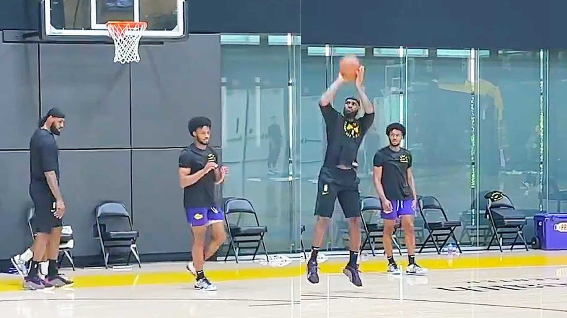 Bronny James Lakers Training Camp