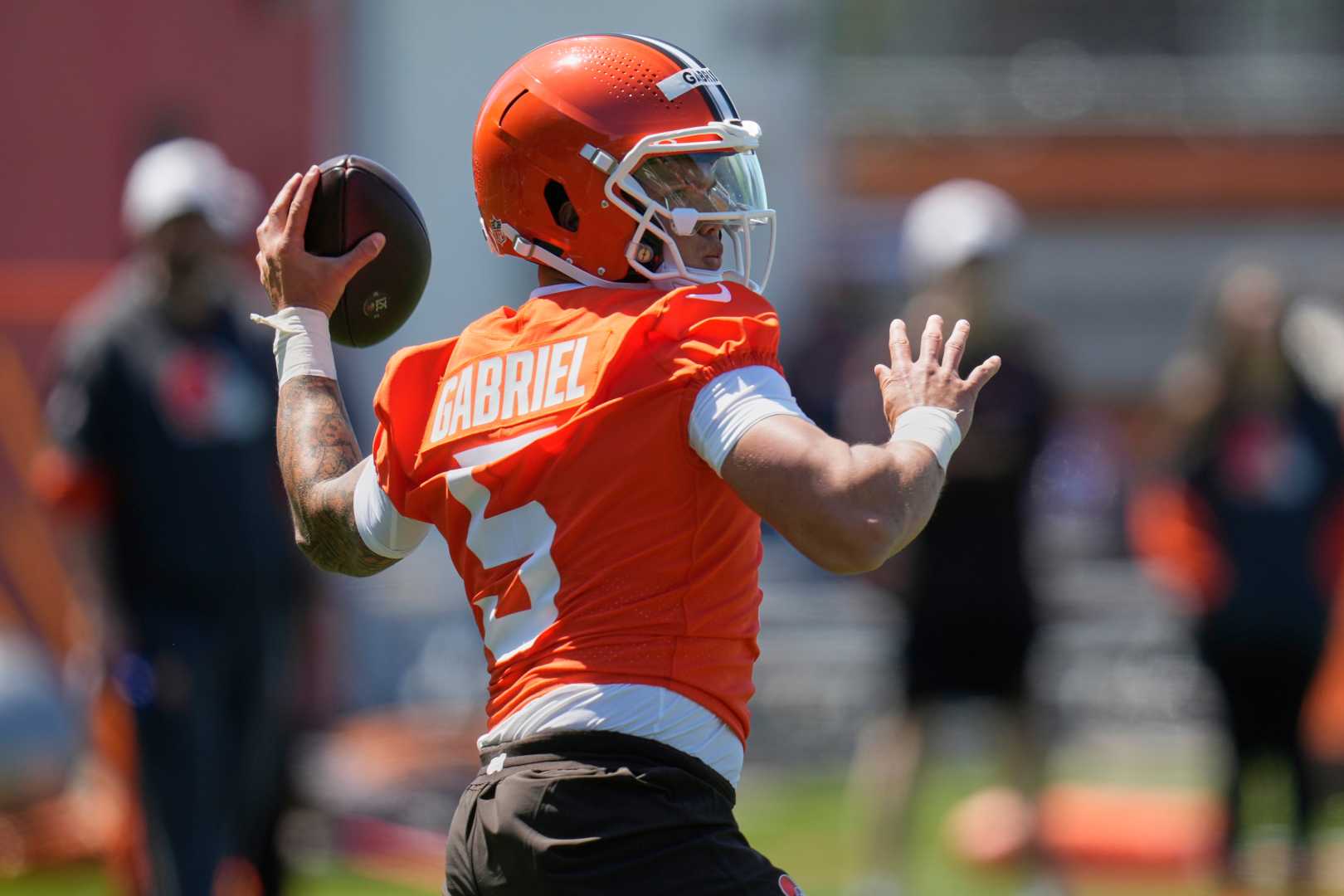 Browns Quarterback Dillon Gabriel Practice