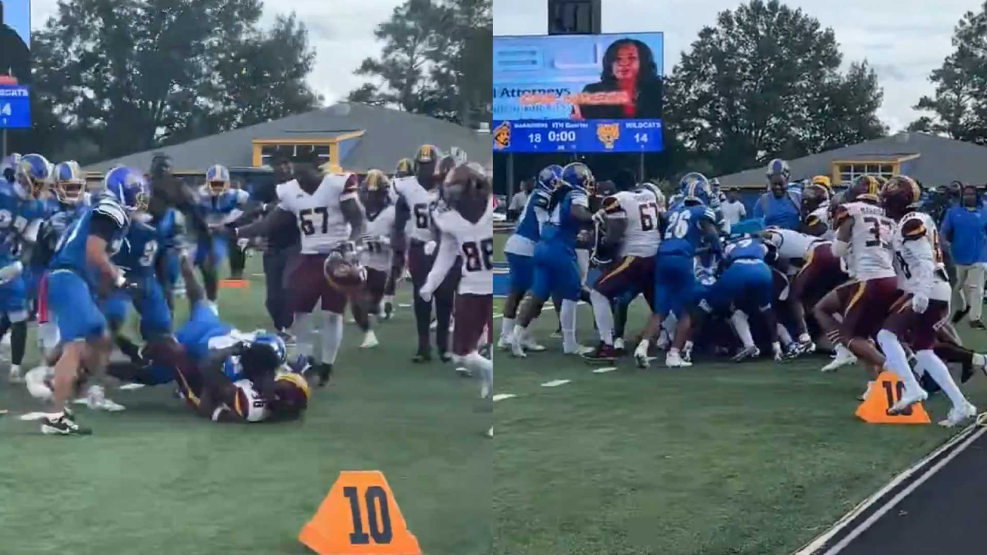 Central State University Football Game Brawl
