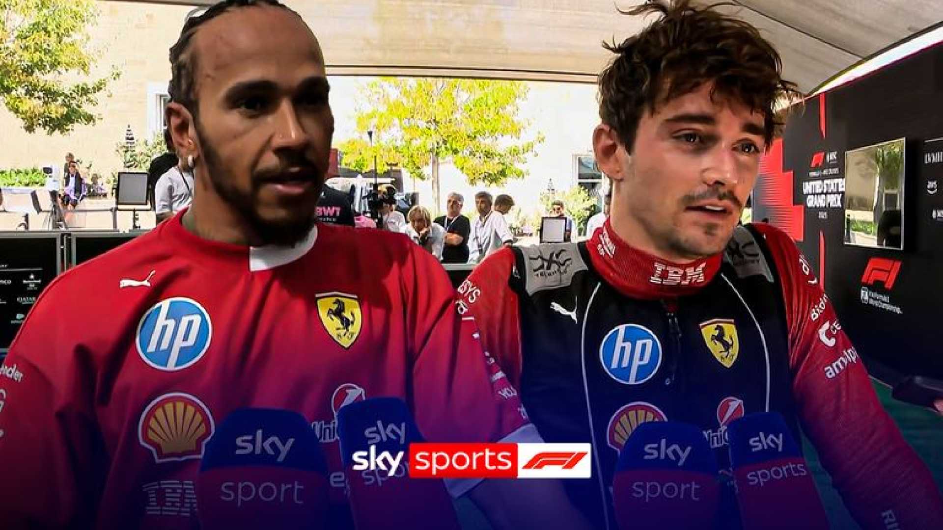 Charles Leclerc Lewis Hamilton United States Grand Prix