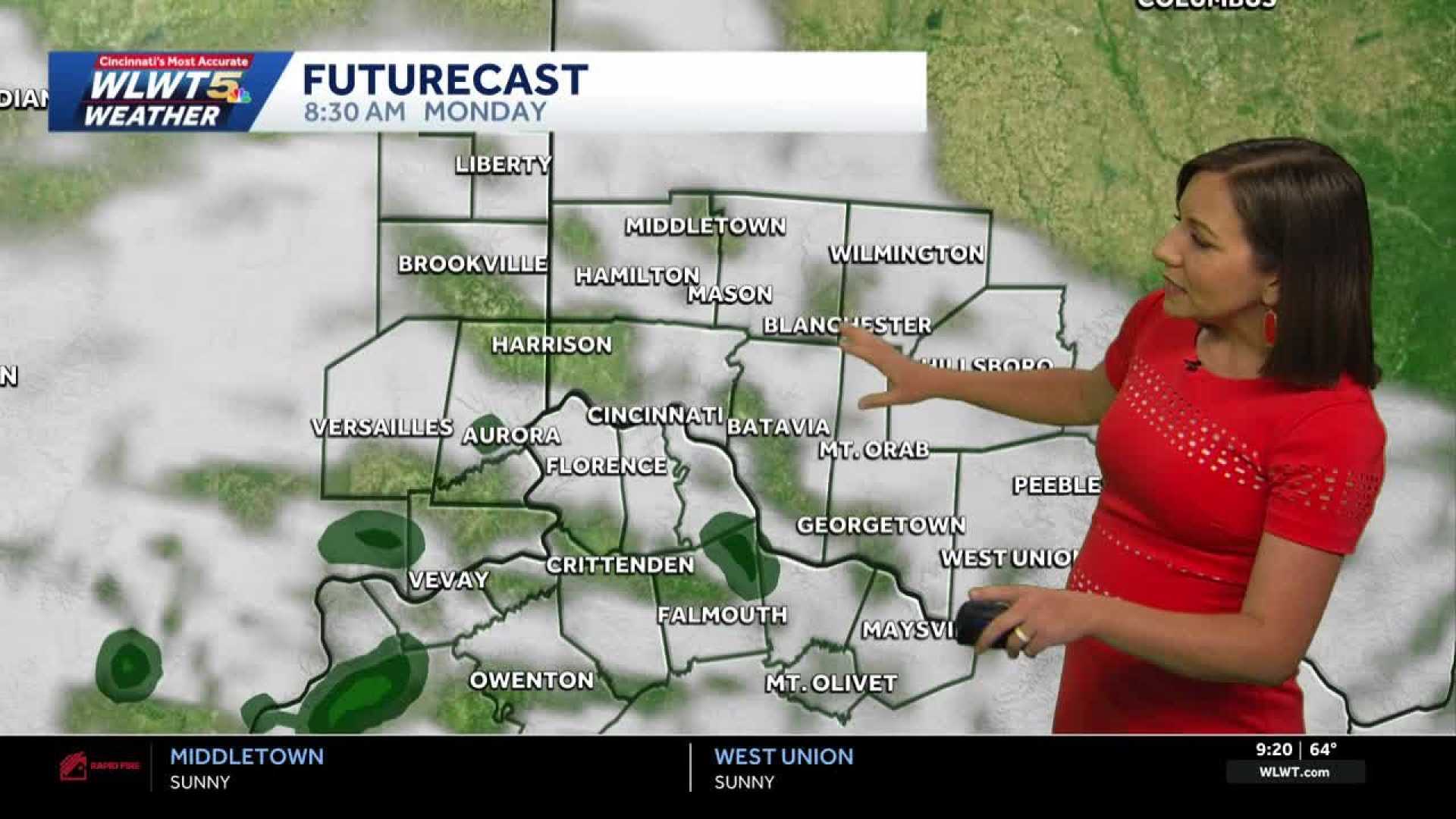 Cincinnati Fall Weather Rain Showers