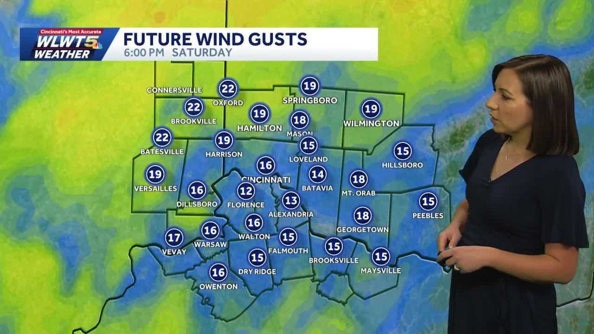 Cincinnati Weather Cold Front Rain Wind