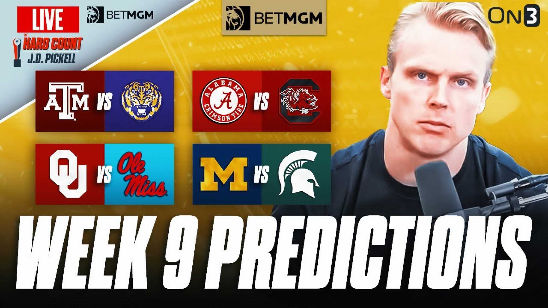 College Football Week 9 Predictions