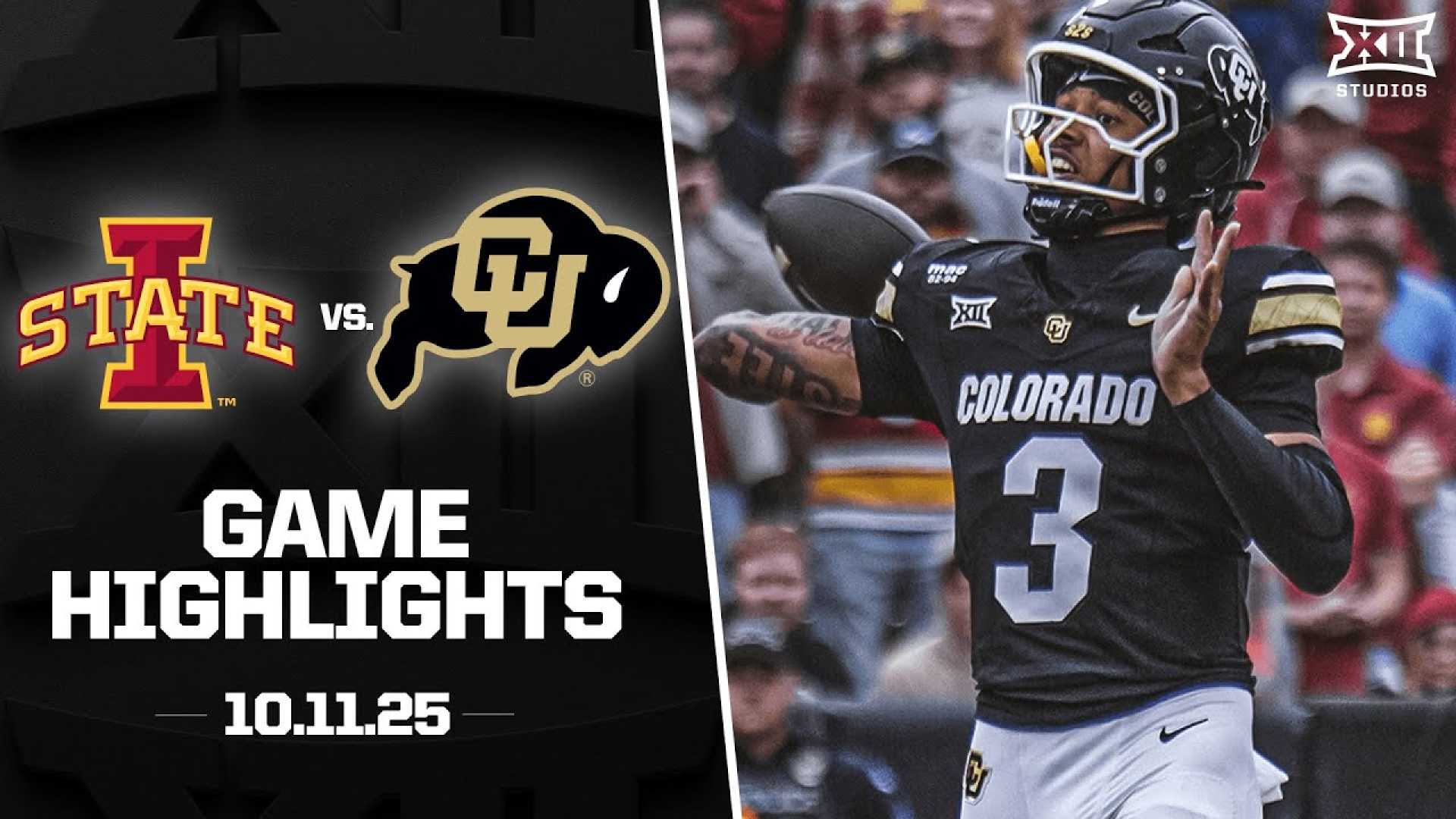 Colorado Football Vs Iowa State Game Highlights