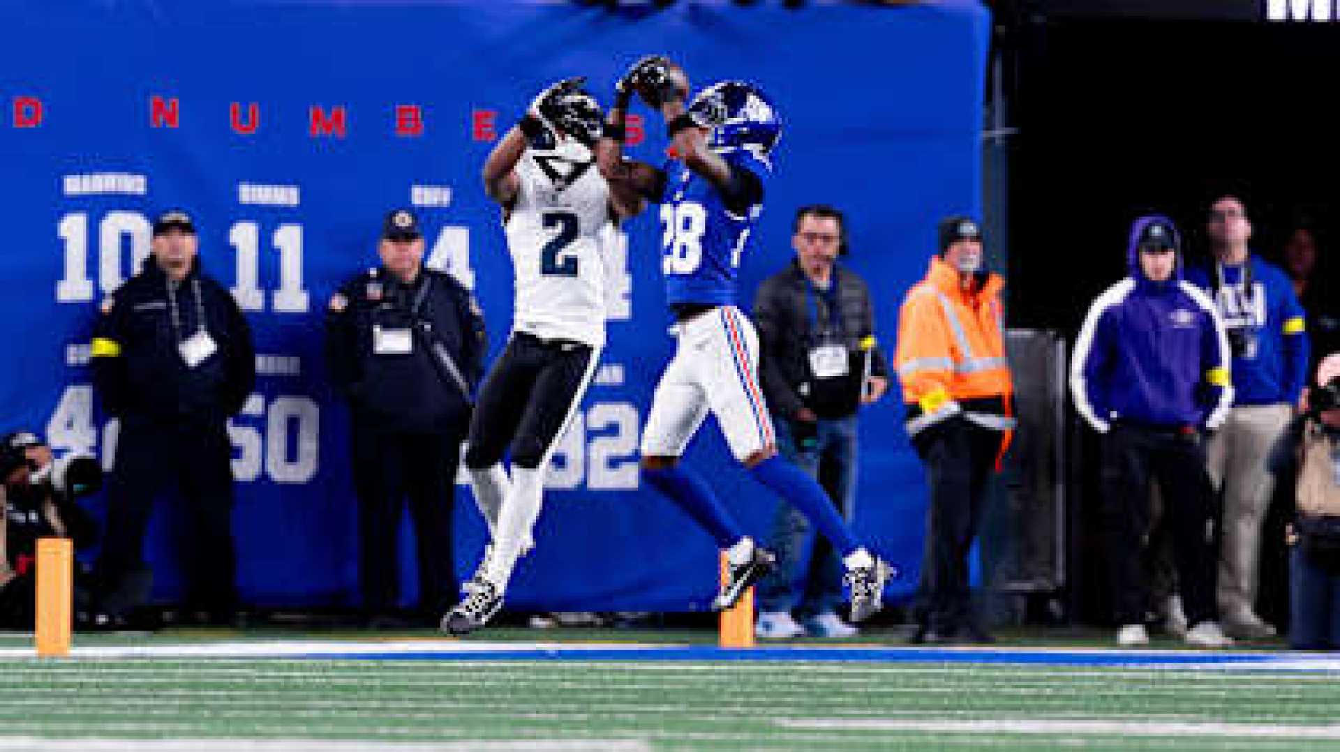 Cor'dale Flott Giants Football Interception