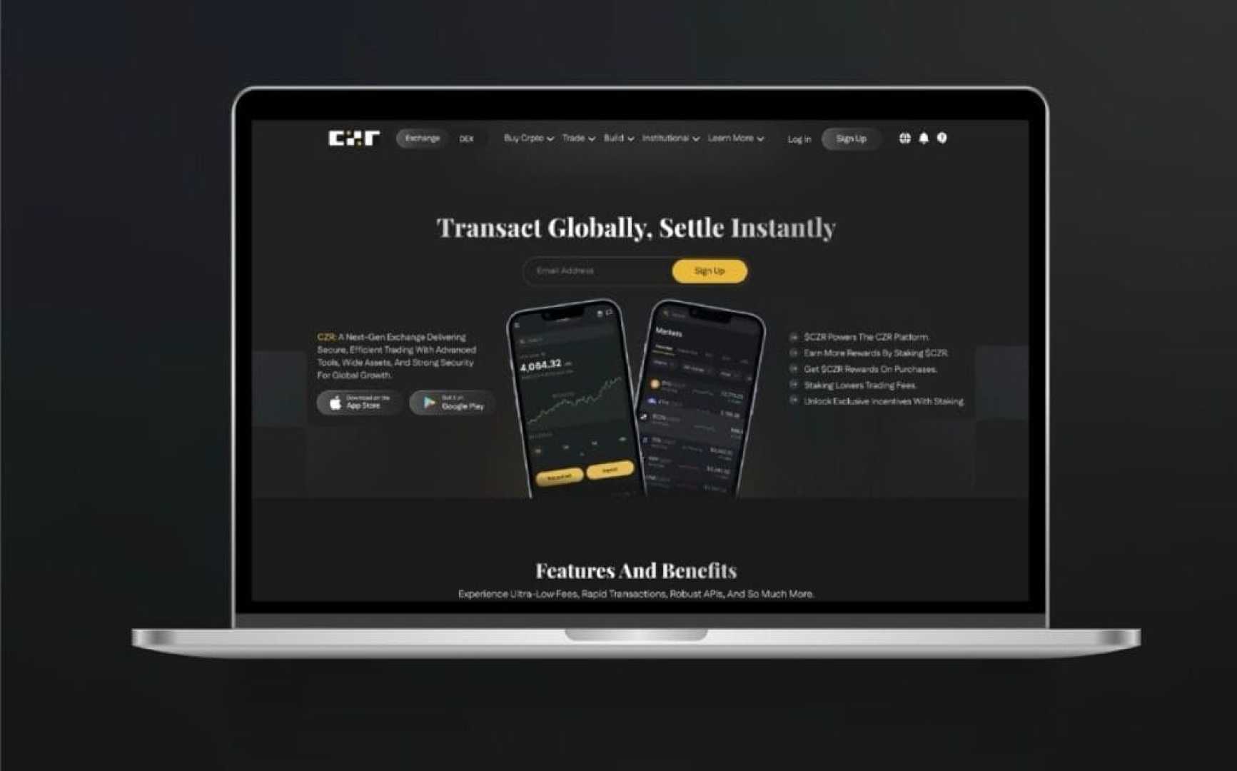 Czr Exchange Cryptocurrency Trading Platform