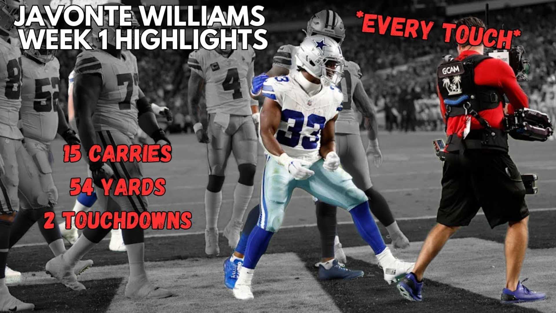 Dallas Cowboys Running Back Williams Highlights