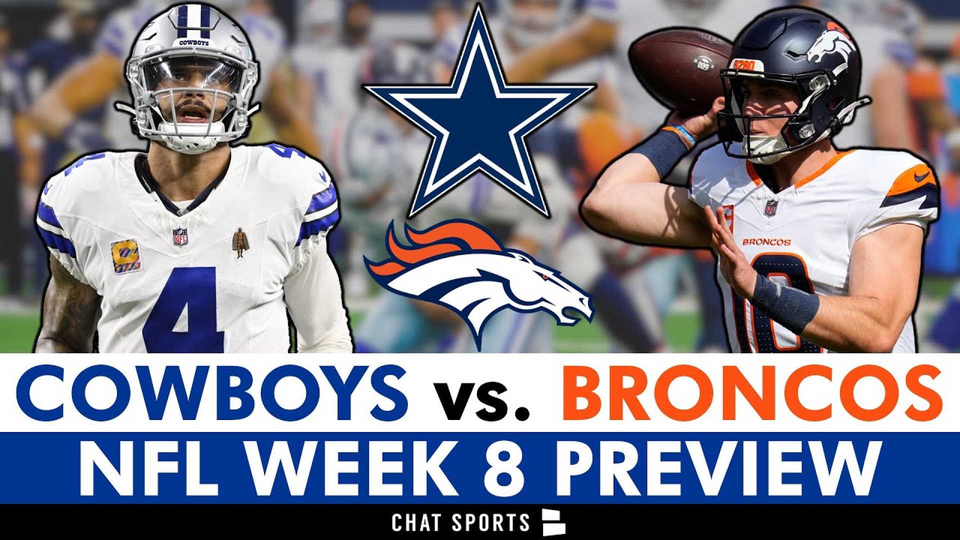 Dallas Cowboys Vs. Denver Broncos Football