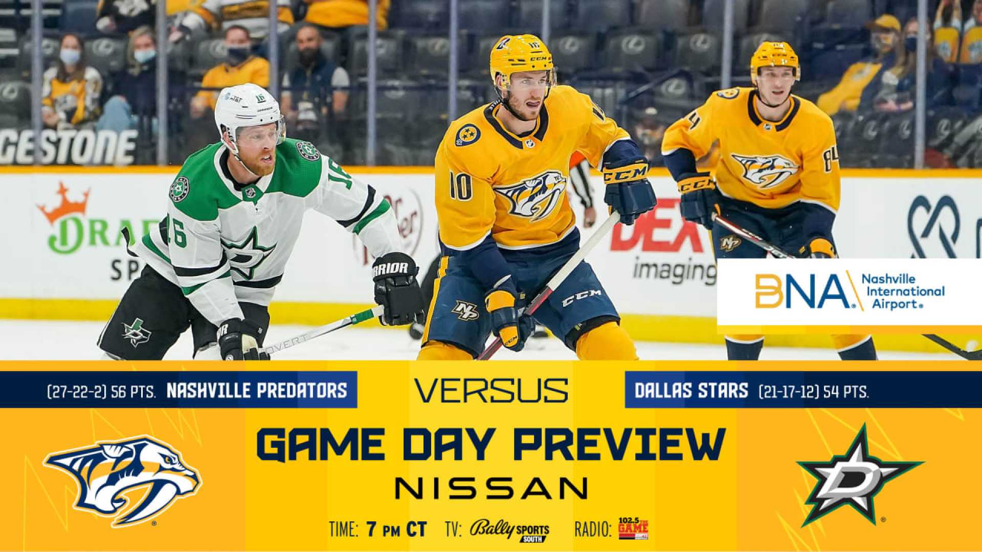 Dallas Stars Vs Nashville Predators Game Preview