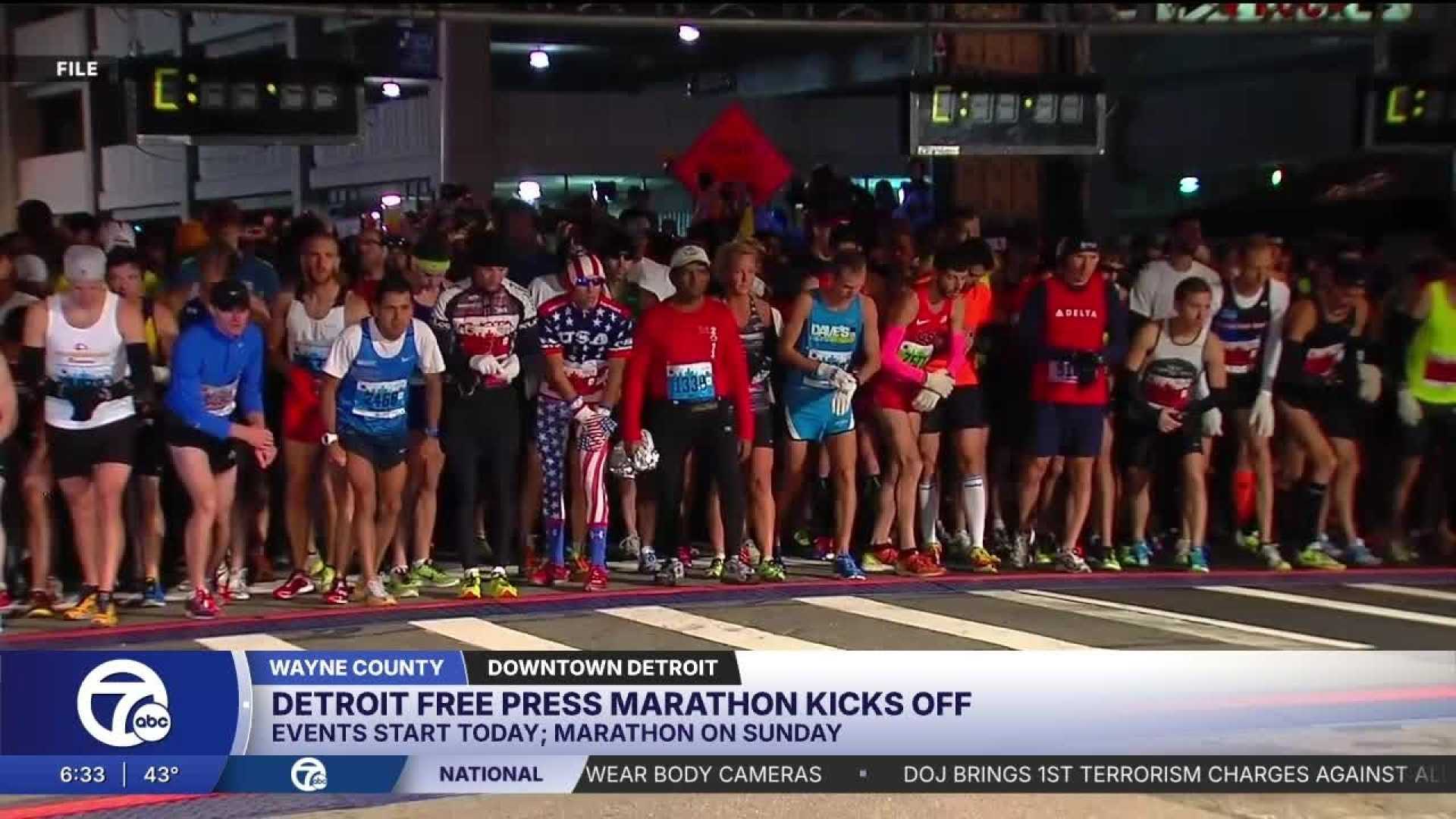 Detroit Free Press Marathon Runners