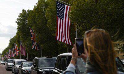 Donald Trump Uk Visit Flags