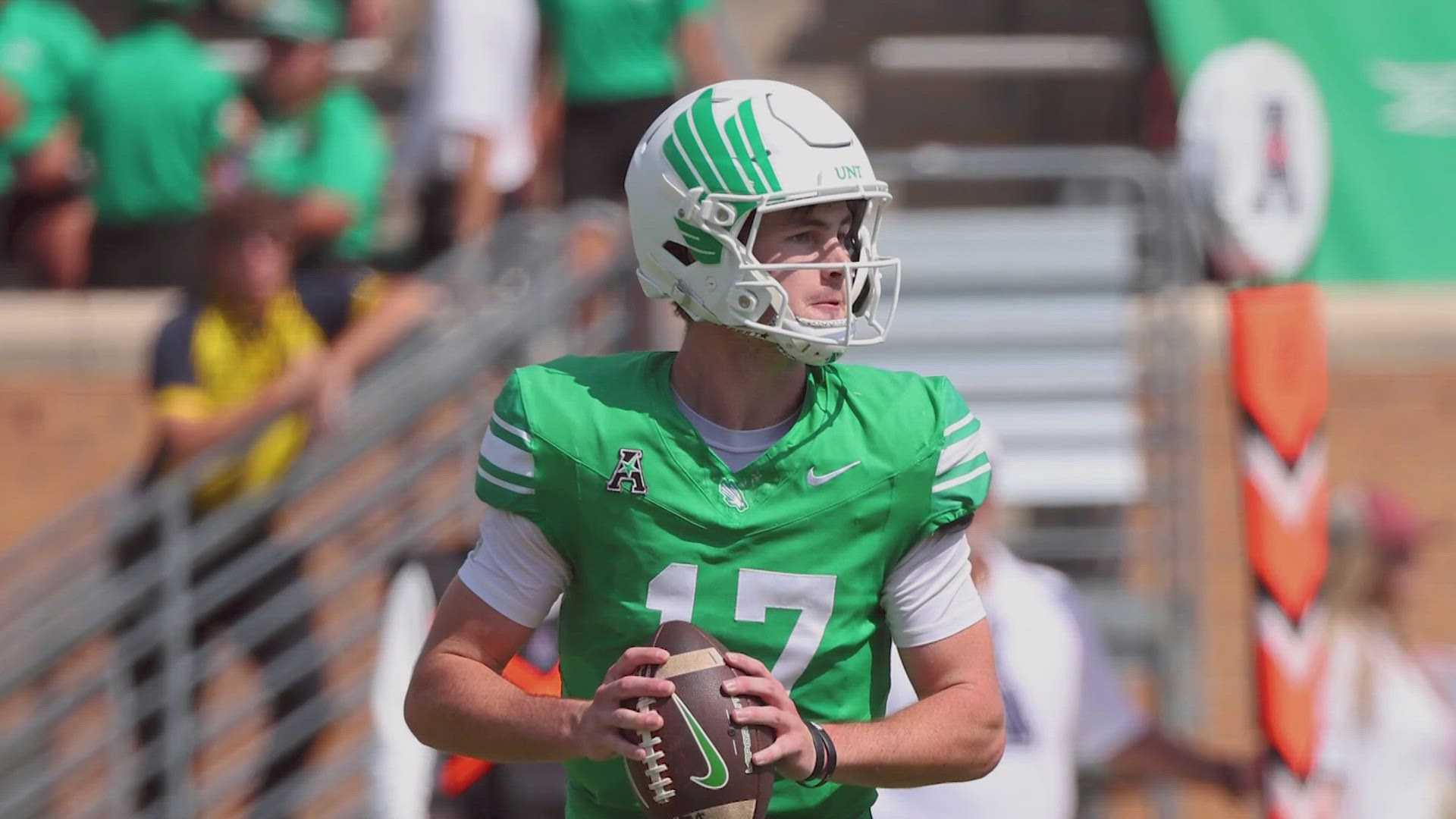 Drew Mestemaker North Texas Football Quarterback
