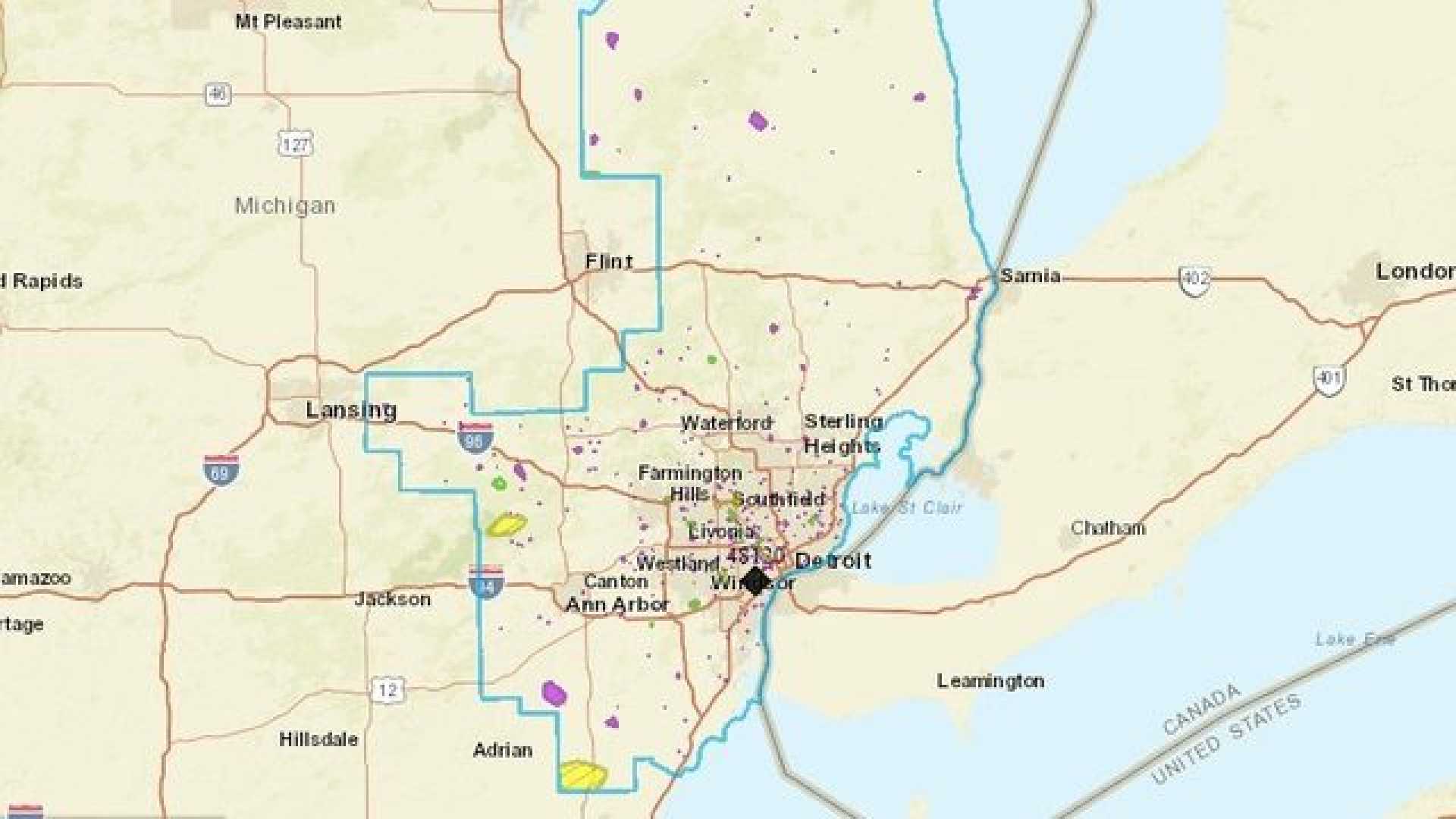 Dte Energy Outage Map Michigan