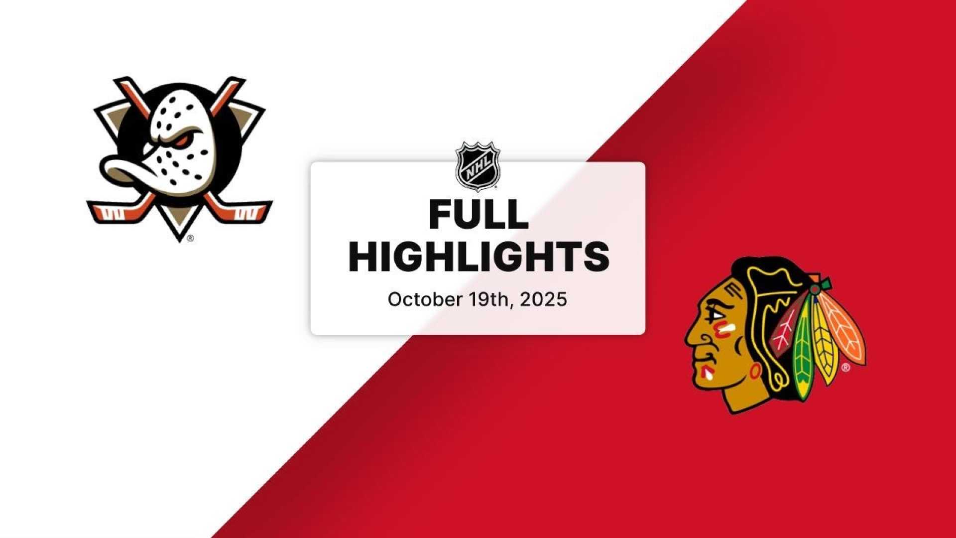 Ducks Vs Blackhawks Nhl Matchup