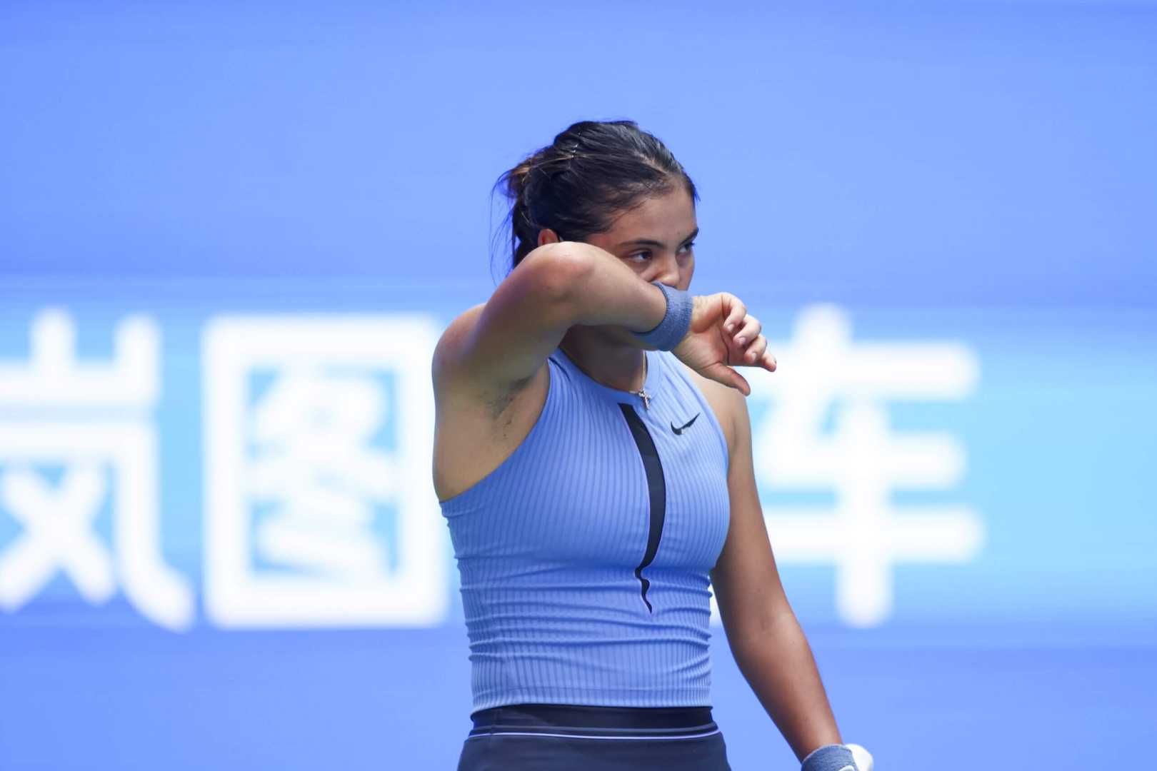 Emma Raducanu Wuhan Open Tennis Match