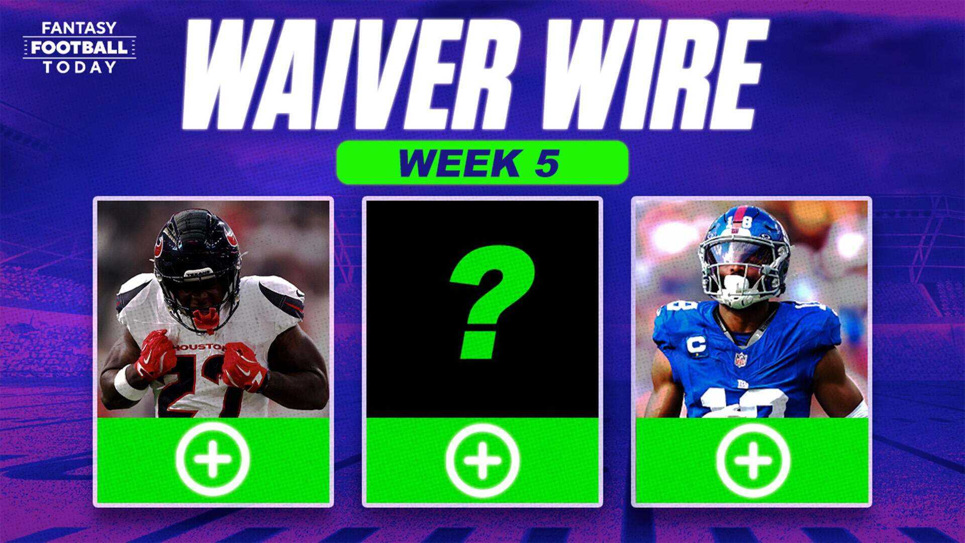 Fantasy Football Waiver Wire Week 5