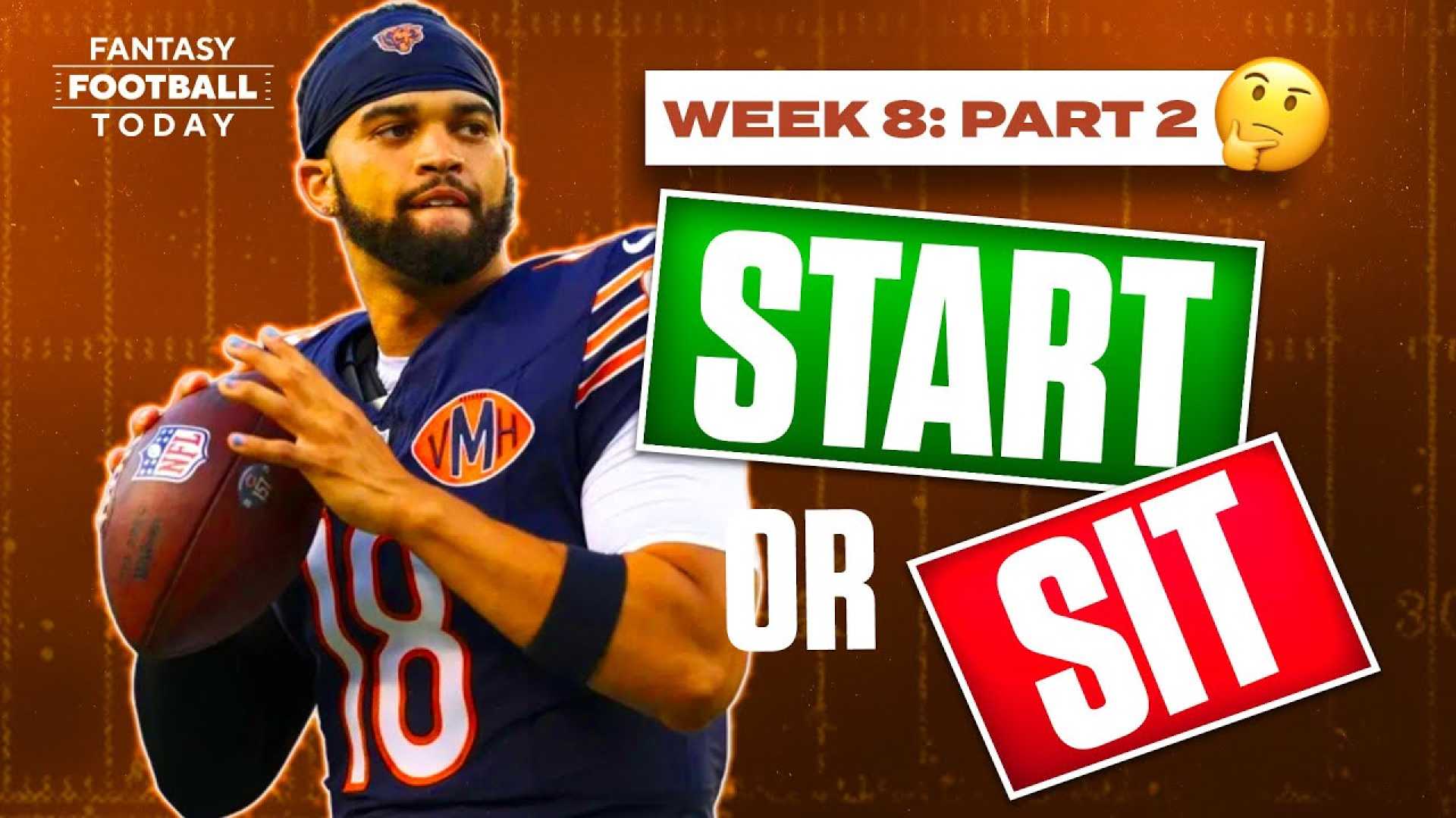 Fantasy Football Week 8 Players To Start Sit