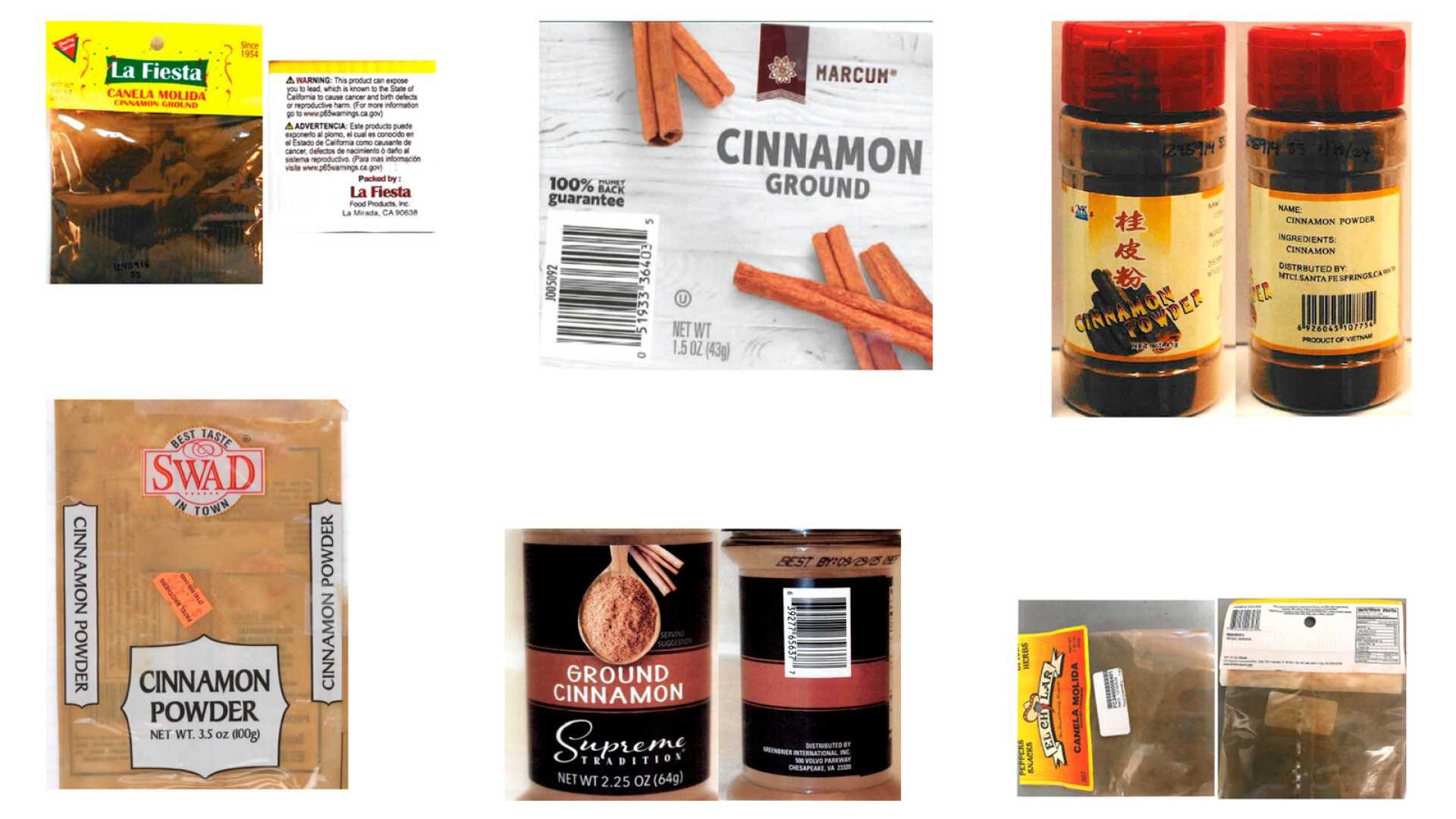 Fda Cinnamon Recall Elevated Lead Levels