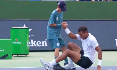 Felix Auger Aliassime Tennis Match Shanghai