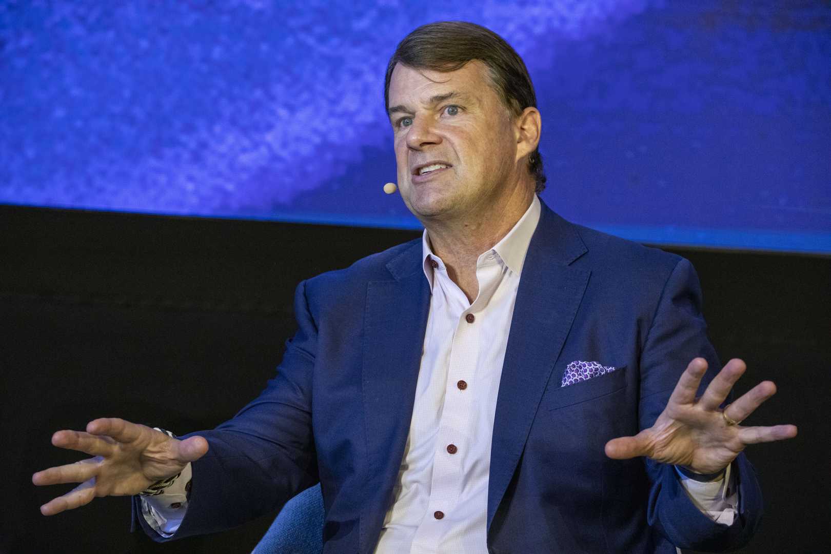 Ford Ceo Jim Farley Speaking At Event