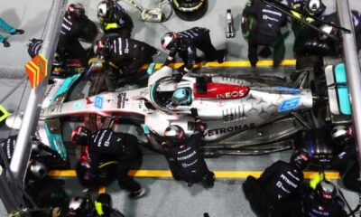 George Russell Singapore Grand Prix Pit Stop