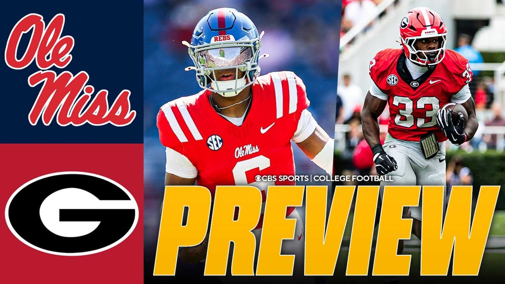 Georgia Bulldogs College Football Match Against Ole Miss