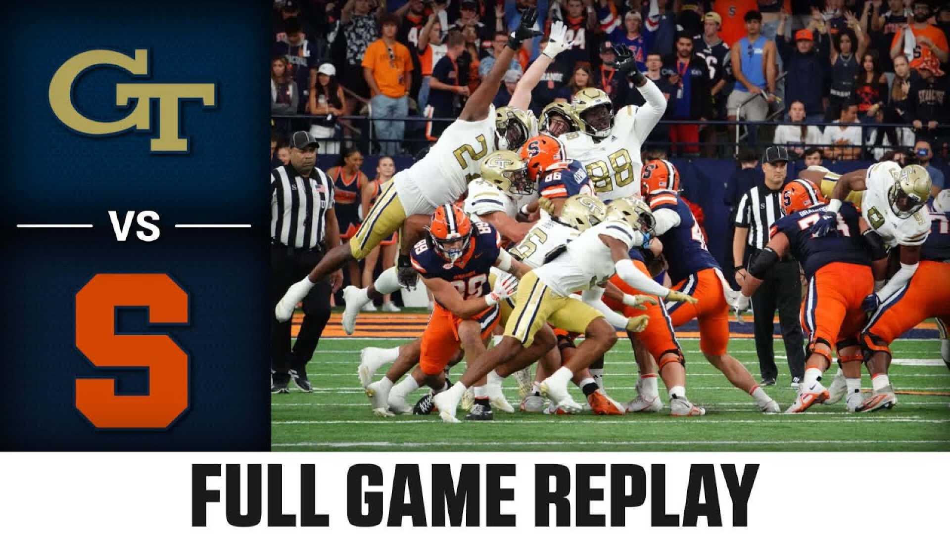 Georgia Tech Vs Syracuse Football