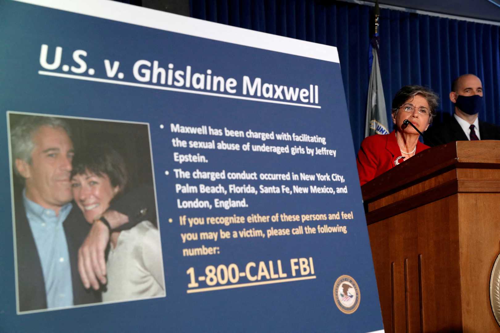 Ghislaine Maxwell News Conference United Nations