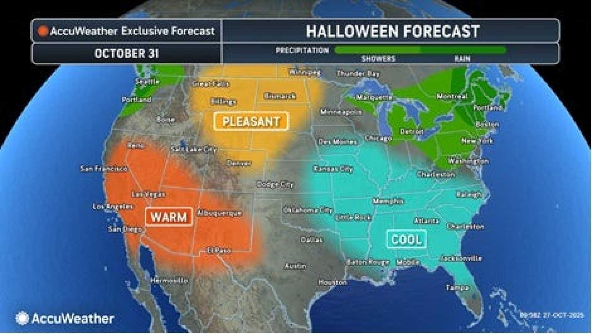 Halloween Storm Rain Forecast Eastern Us