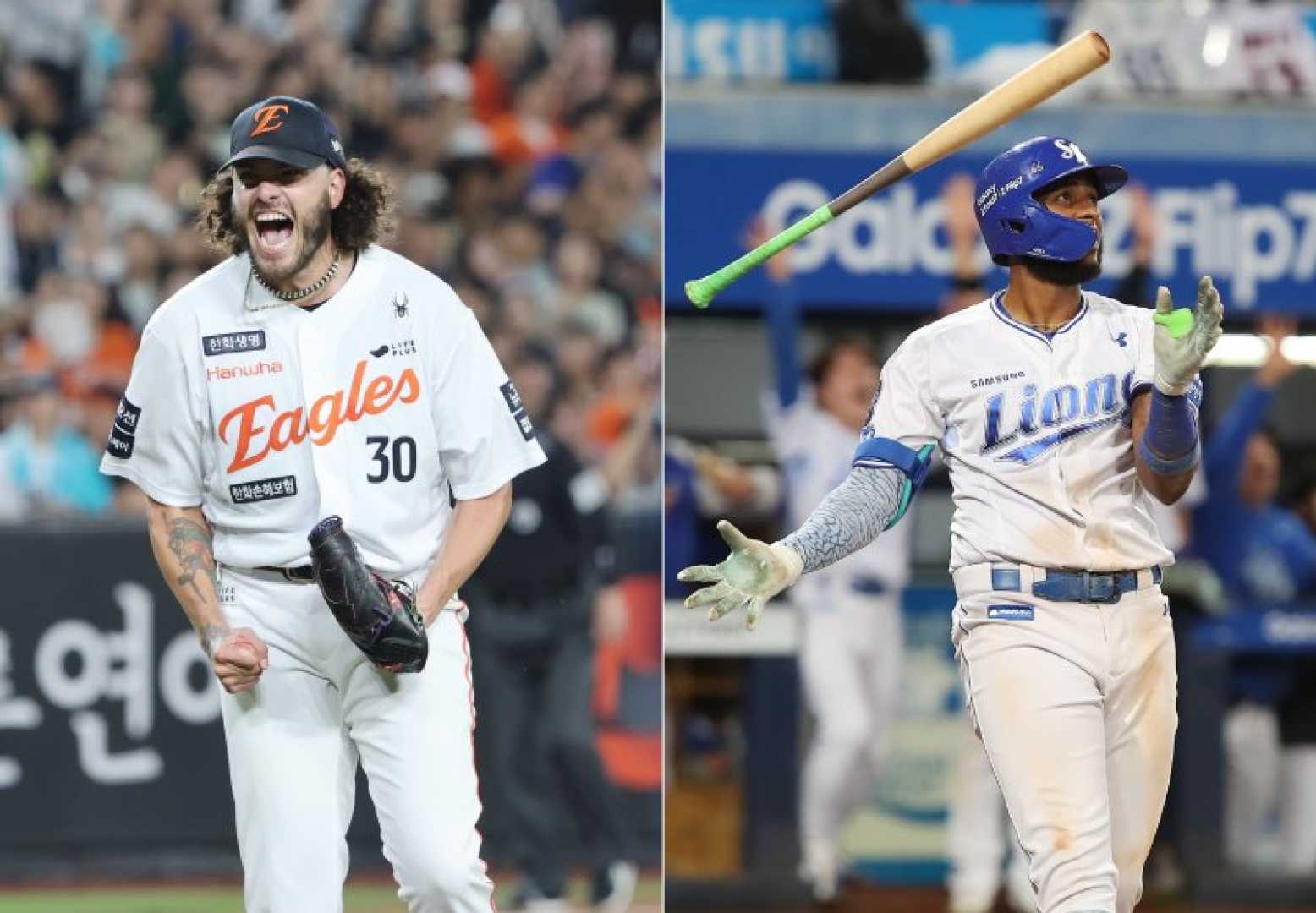 Hanwha Samsung Kbo Playoff Baseball Matchup