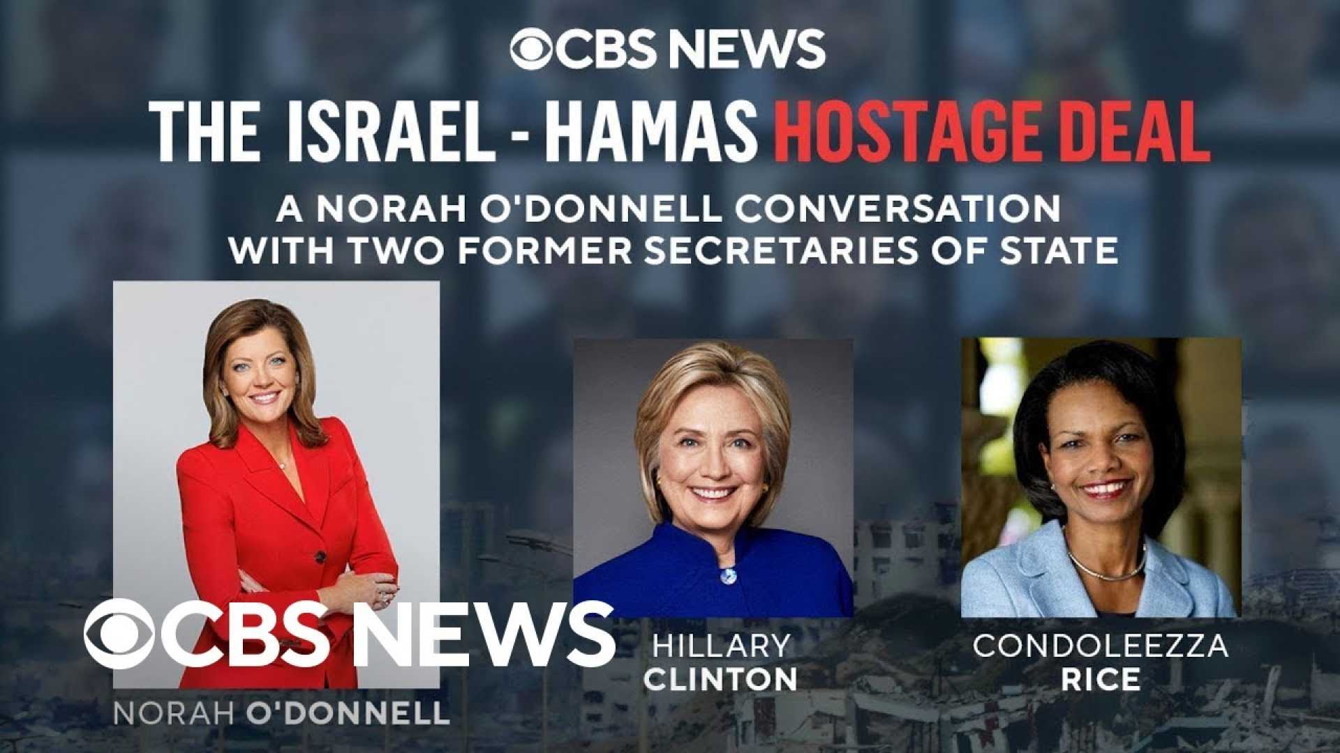 Hillary Clinton Condoleezza Rice Peace Deal