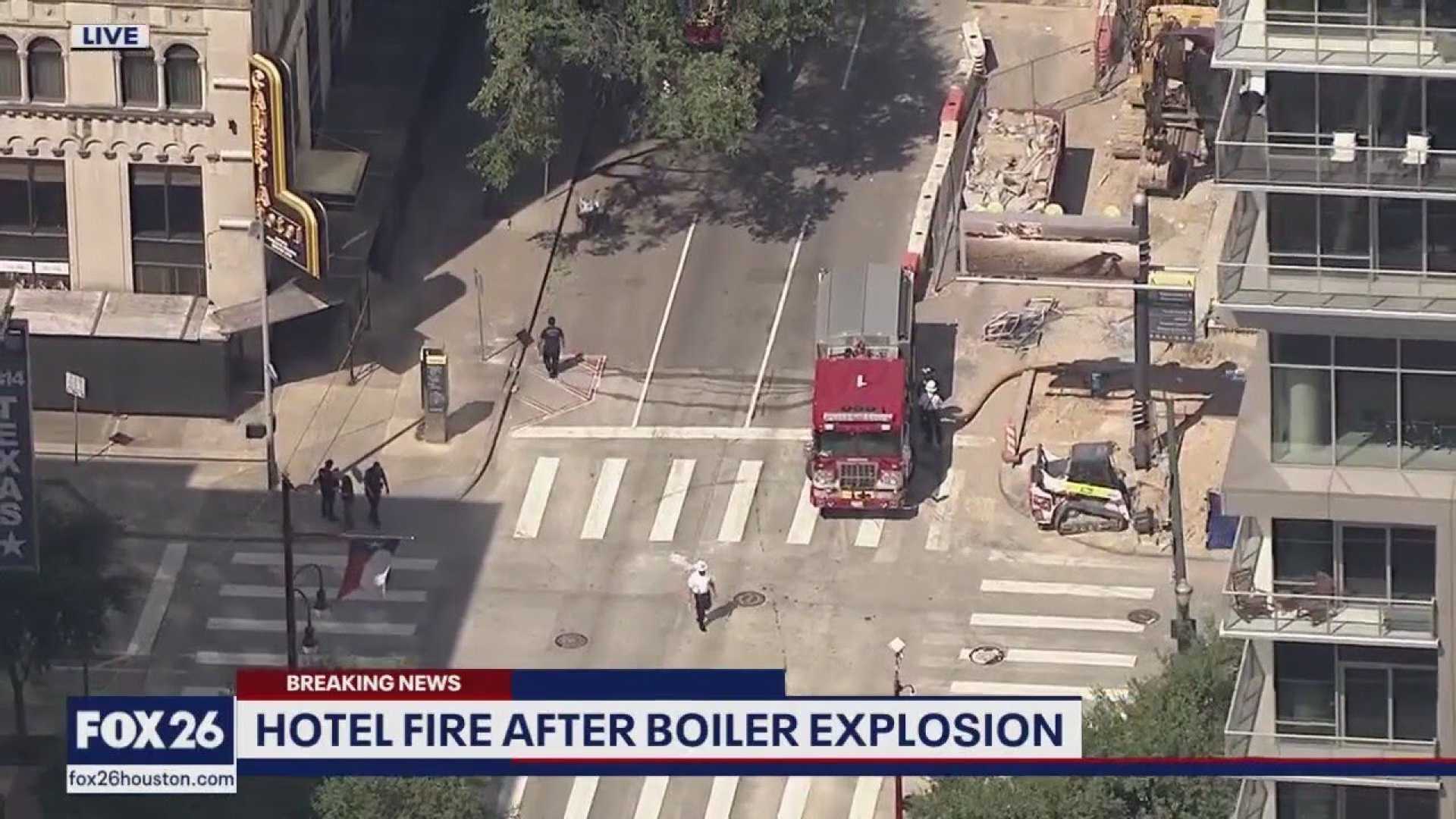Houston Hotel Explosion Construction Site