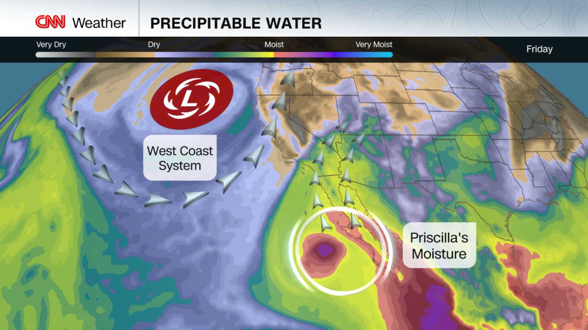 Hurricane Priscilla Flood Southwest