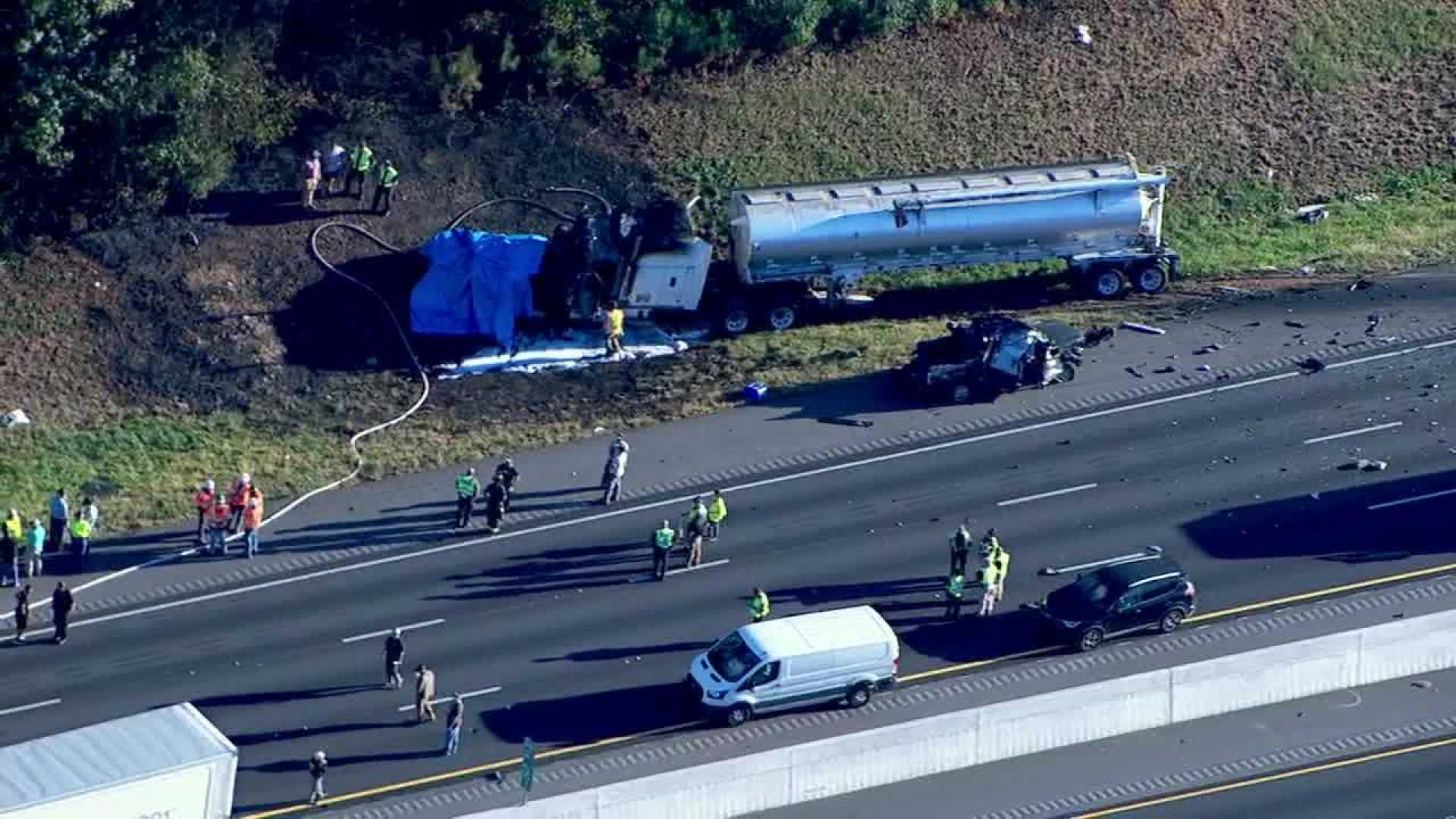 I 85 Crash Scene Jackson County
