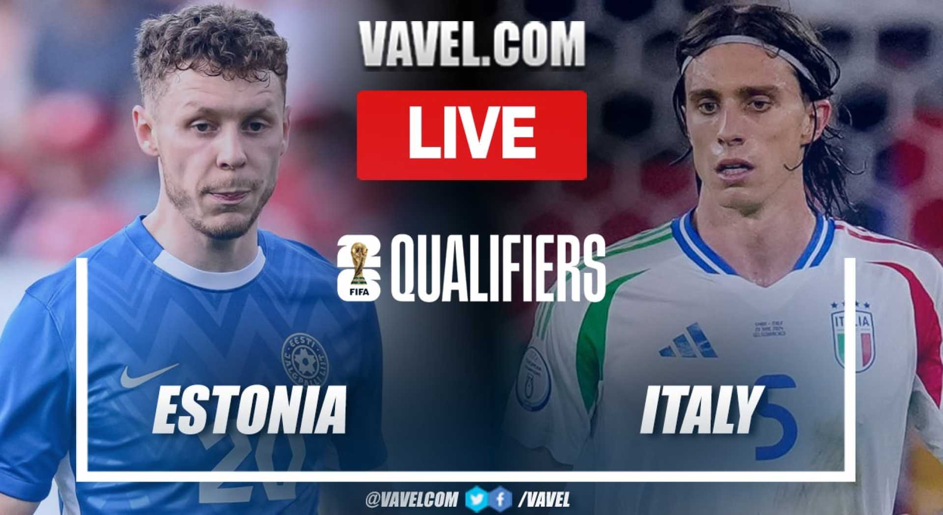 Italy National Football Team And Estonia Qualifier Match
