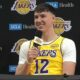 Jake Laravia Los Angeles Lakers Media Day